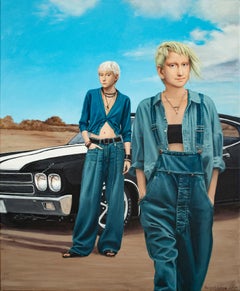 Contemporary portrait "Confident Indifference"