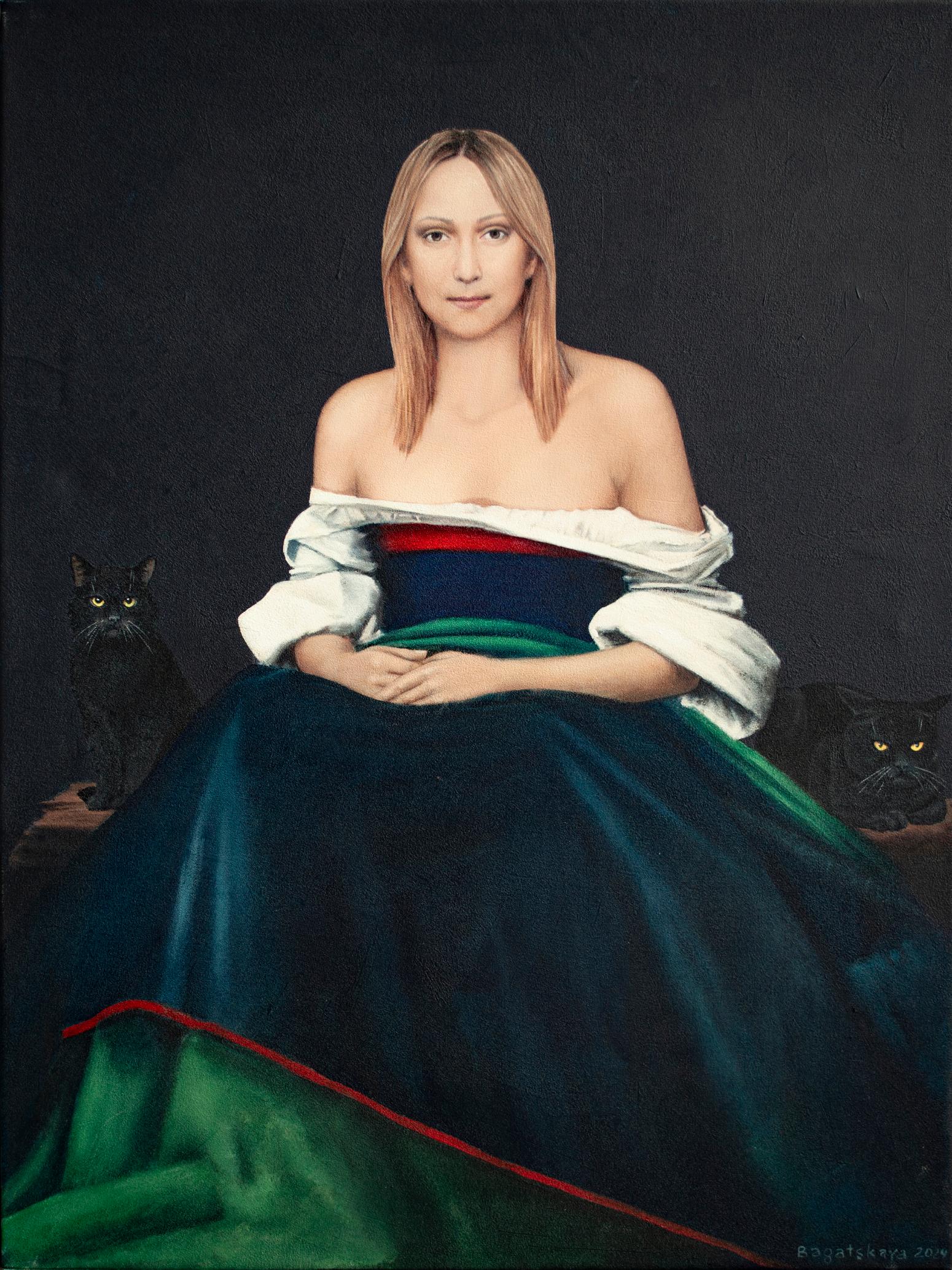 Nataliya Bagatskaya Portrait Painting – Contemporary Porträt "Wächter"