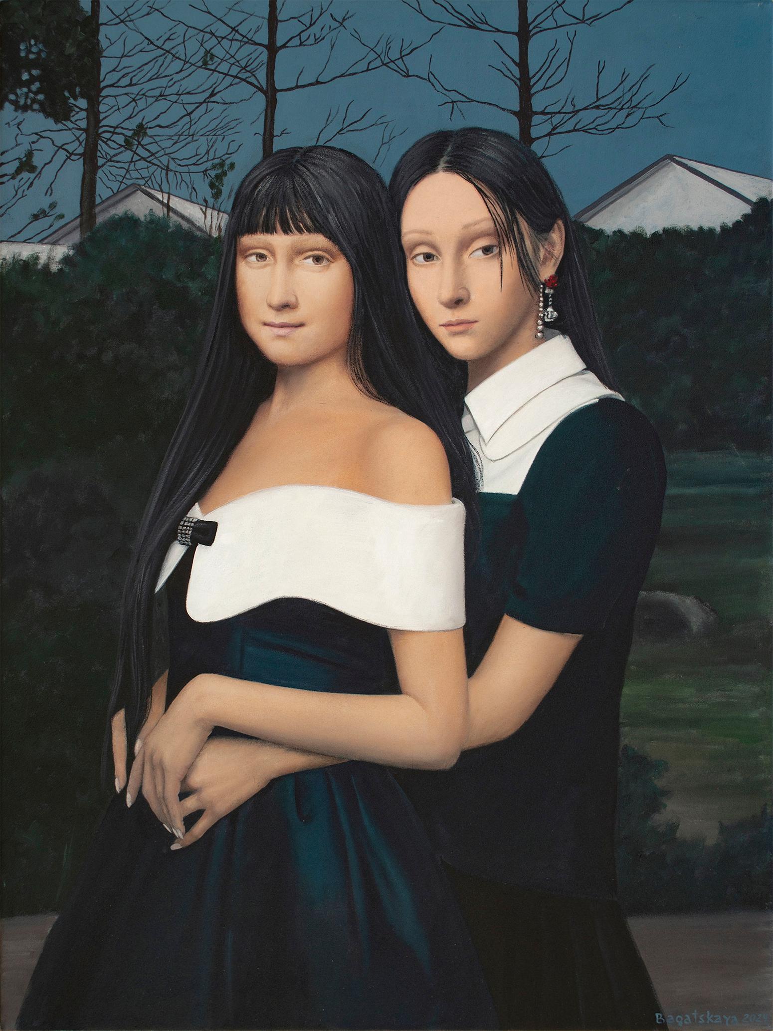 Figurative Painting di Nataliya Bagatskaya - Ritratto contemporaneo "Ti dirò..."