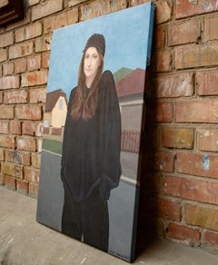 Contemporary portrait "In the Center of the Metropolis"
