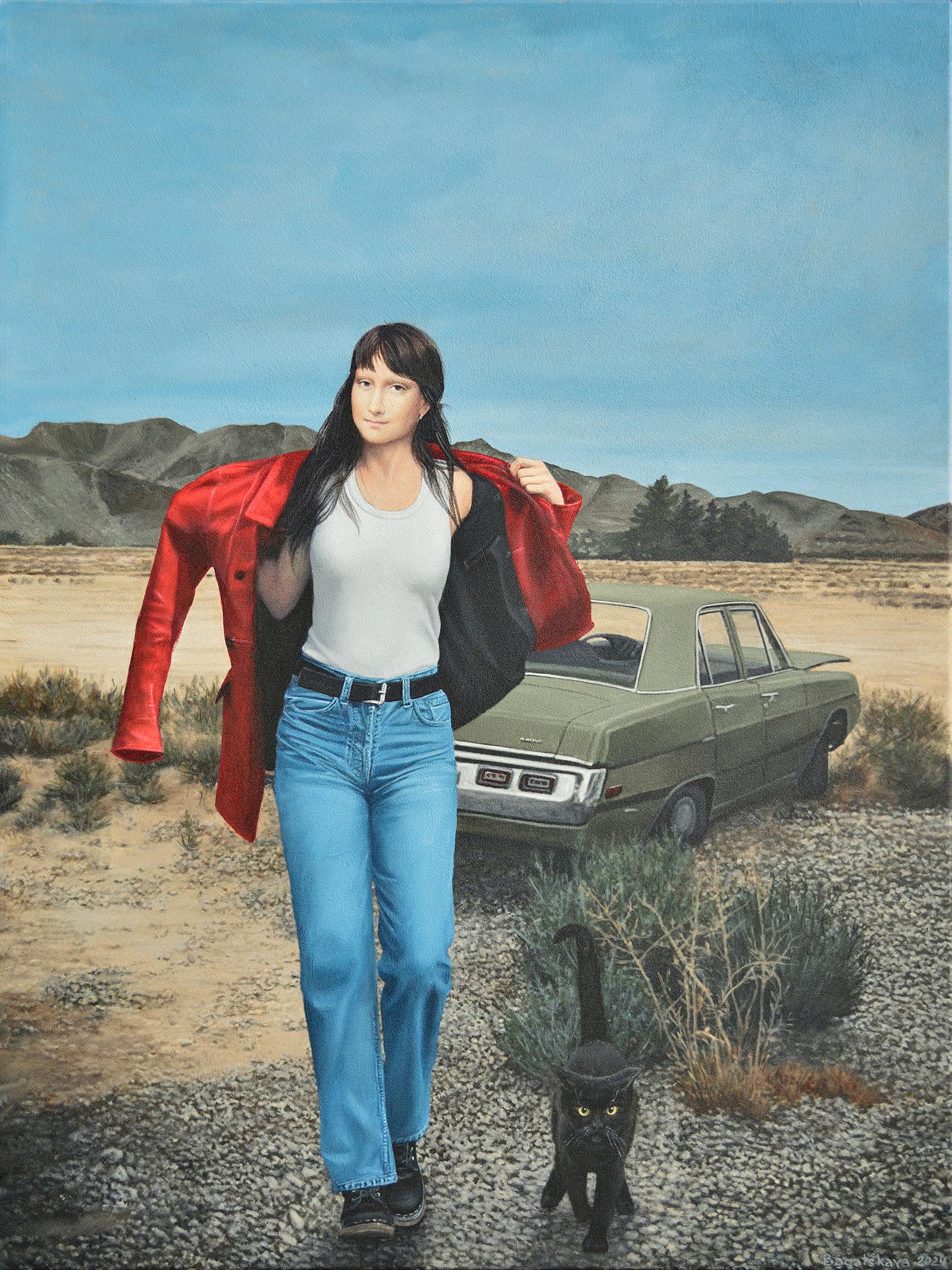 Contemporary portrait "Keep Going on Foot"