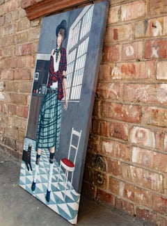 Contemporary portrait "Neuer Look für eine alte Jacke"