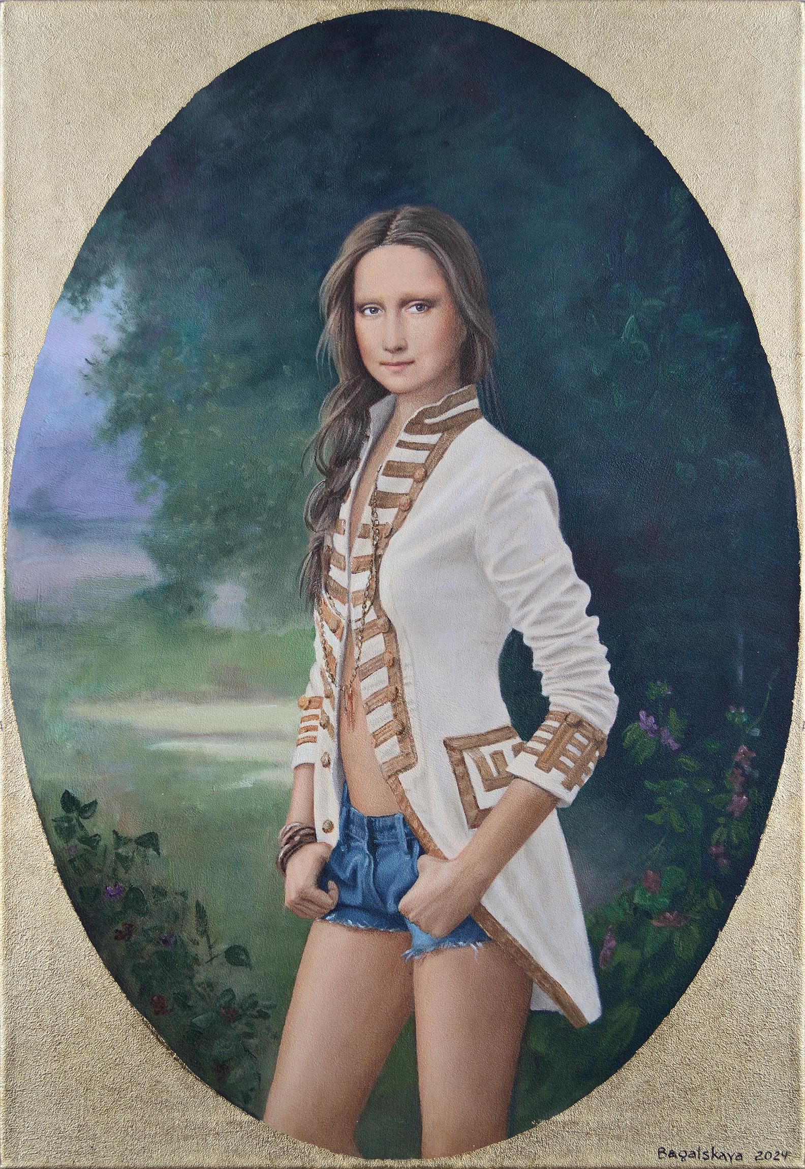 Nataliya Bagatskaya Portrait Painting - Contemporary portrait "Photo for Memory"