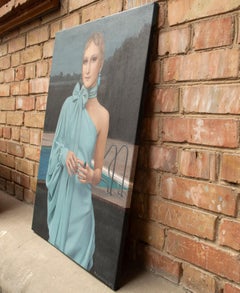 Contemporary portrait "Poolside Party"