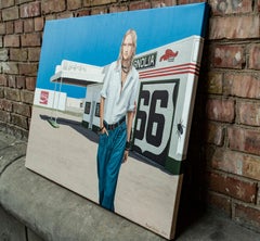 Contemporary portrait "There was Life Here"