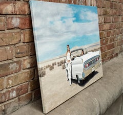 Portrait contemporain "White Lincoln" (Lincoln blanc)