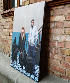 Portraits contemporains "As We Wait for the Taxi" (En attendant le taxi)