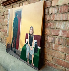 "Go Bag" Contemporary Realist Painting, Acrylic on Cotton Canvas, Signed