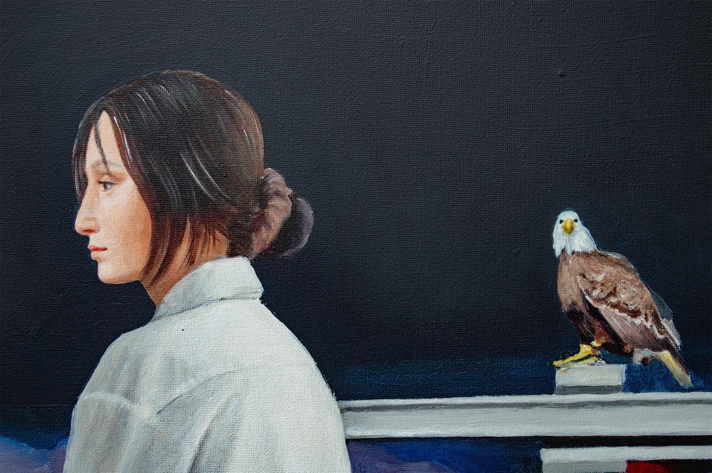 Alucinación - Portrait Painting Negro de Nataliya Bagatskaya
