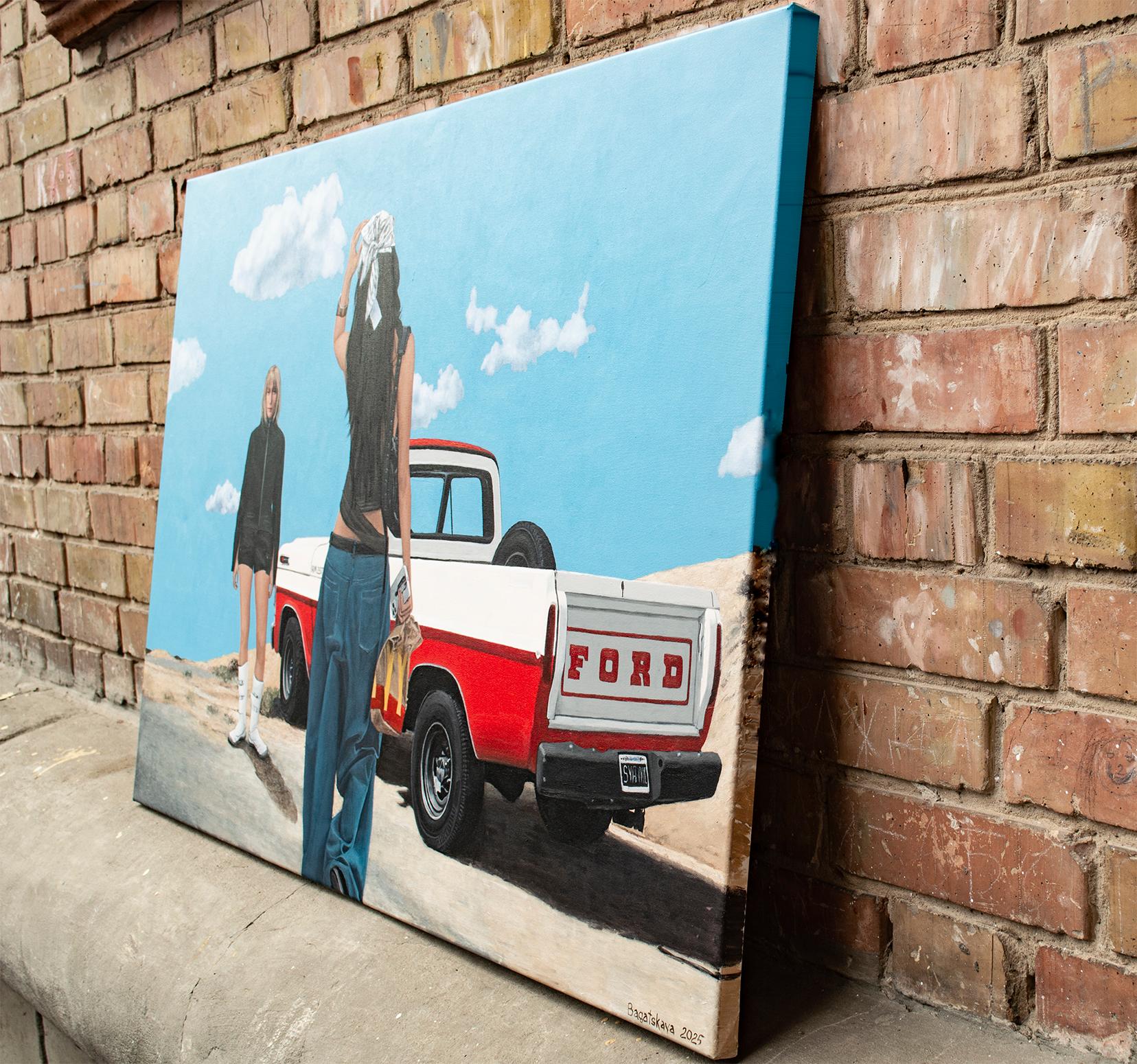 Autopista a McHeaven - Painting Realista de Nataliya Bagatskaya
