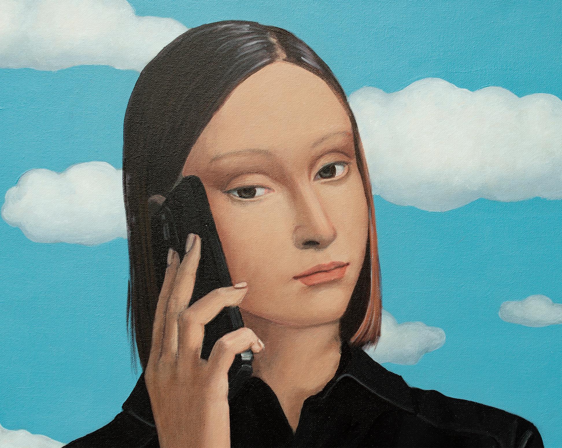 Mantén la conexión - Painting Realista de Nataliya Bagatskaya