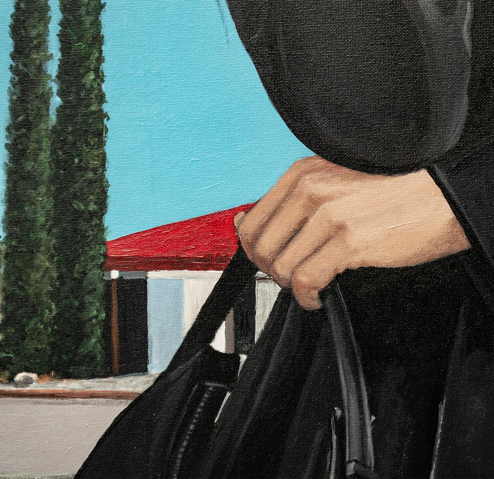 Mantén la conexión - Portrait Painting Negro de Nataliya Bagatskaya