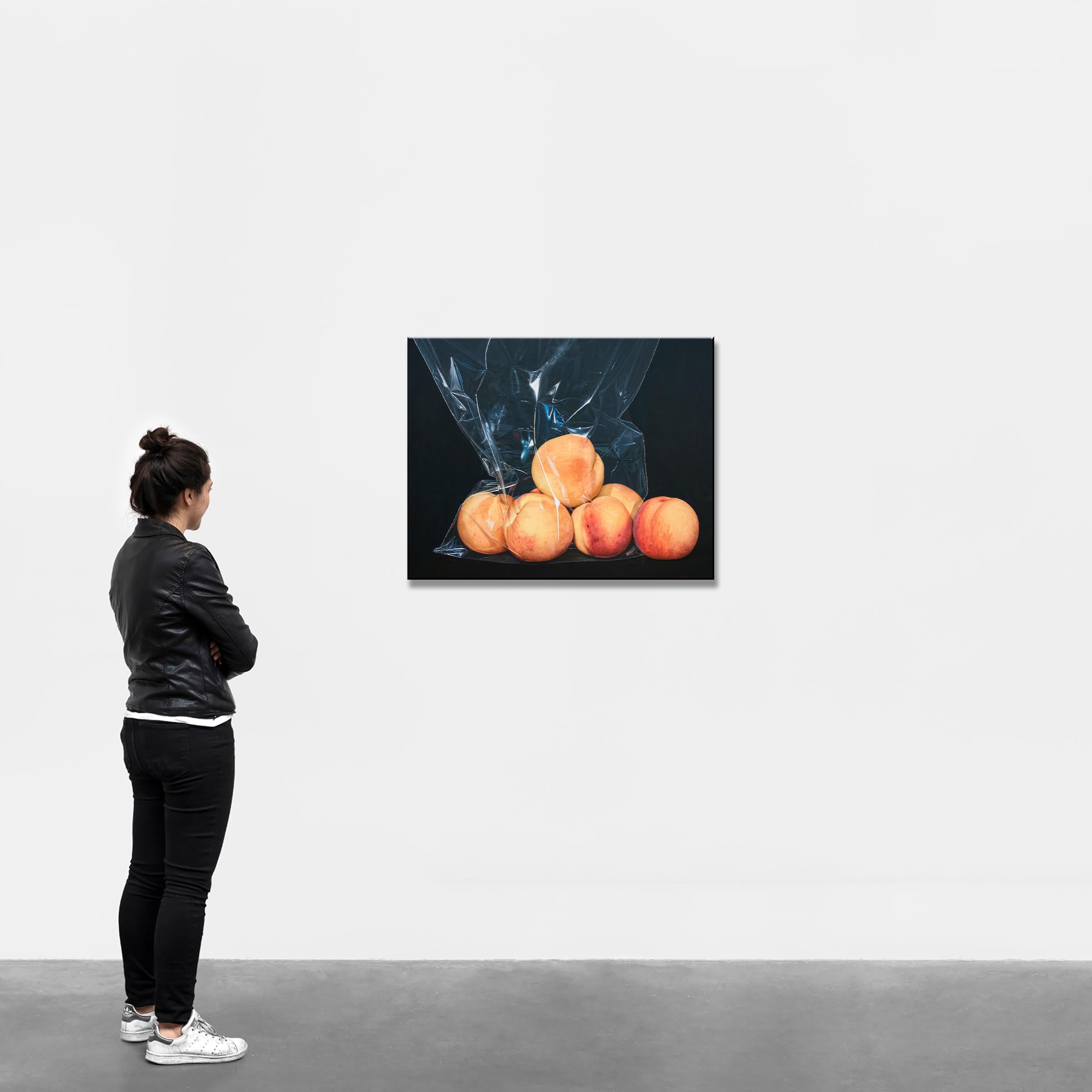 Just Tender Peaches... Acyrlic Painting by Nataliya Bagatskaya, 2021 8
