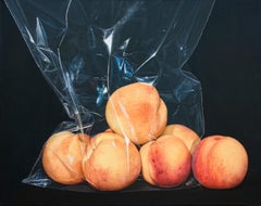 Just Tender Peaches... Acyrlic Painting by Nataliya Bagatskaya, 2021