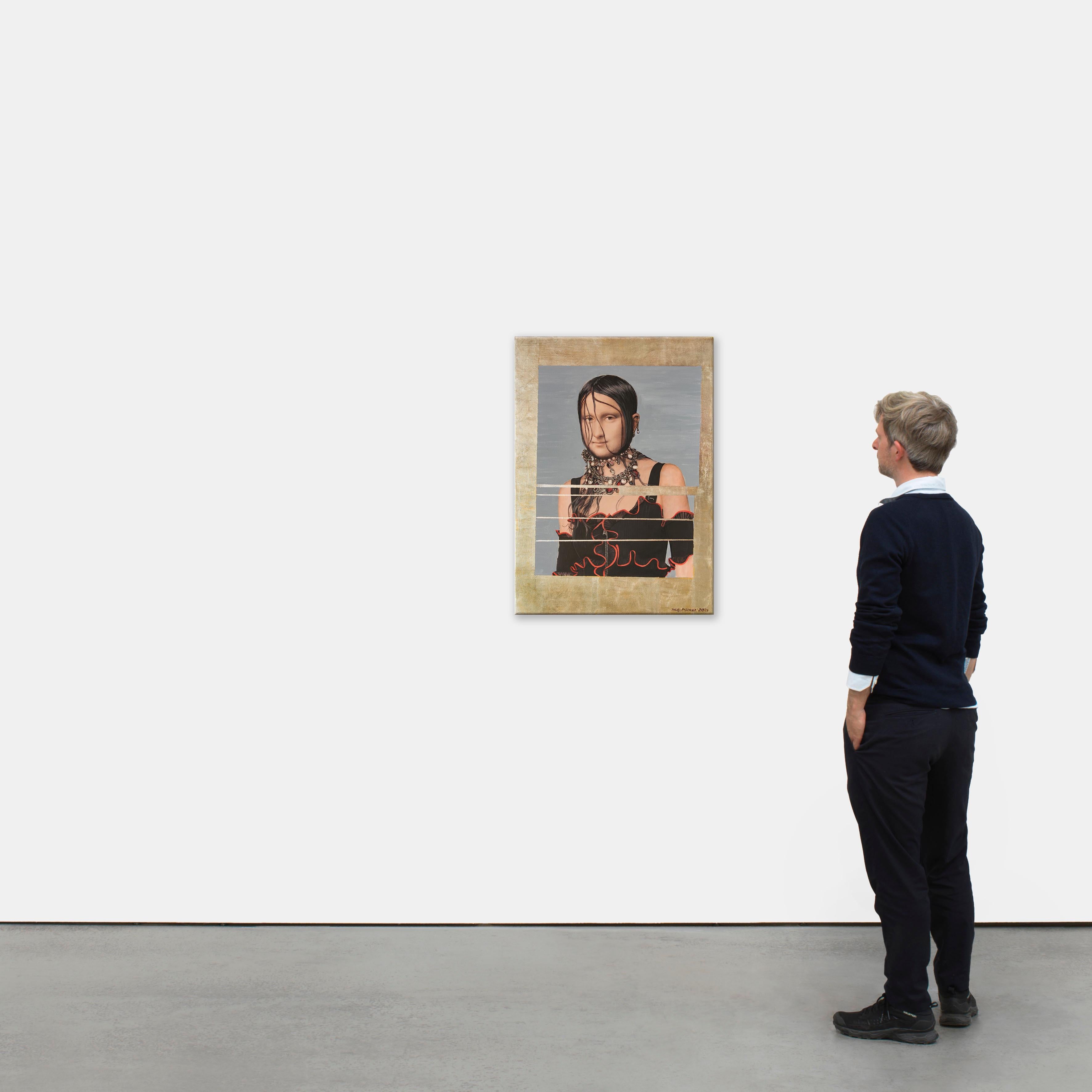 Gaultier besuchte Lisa... (Braun), Portrait Painting, von Nataliya Bagatskaya