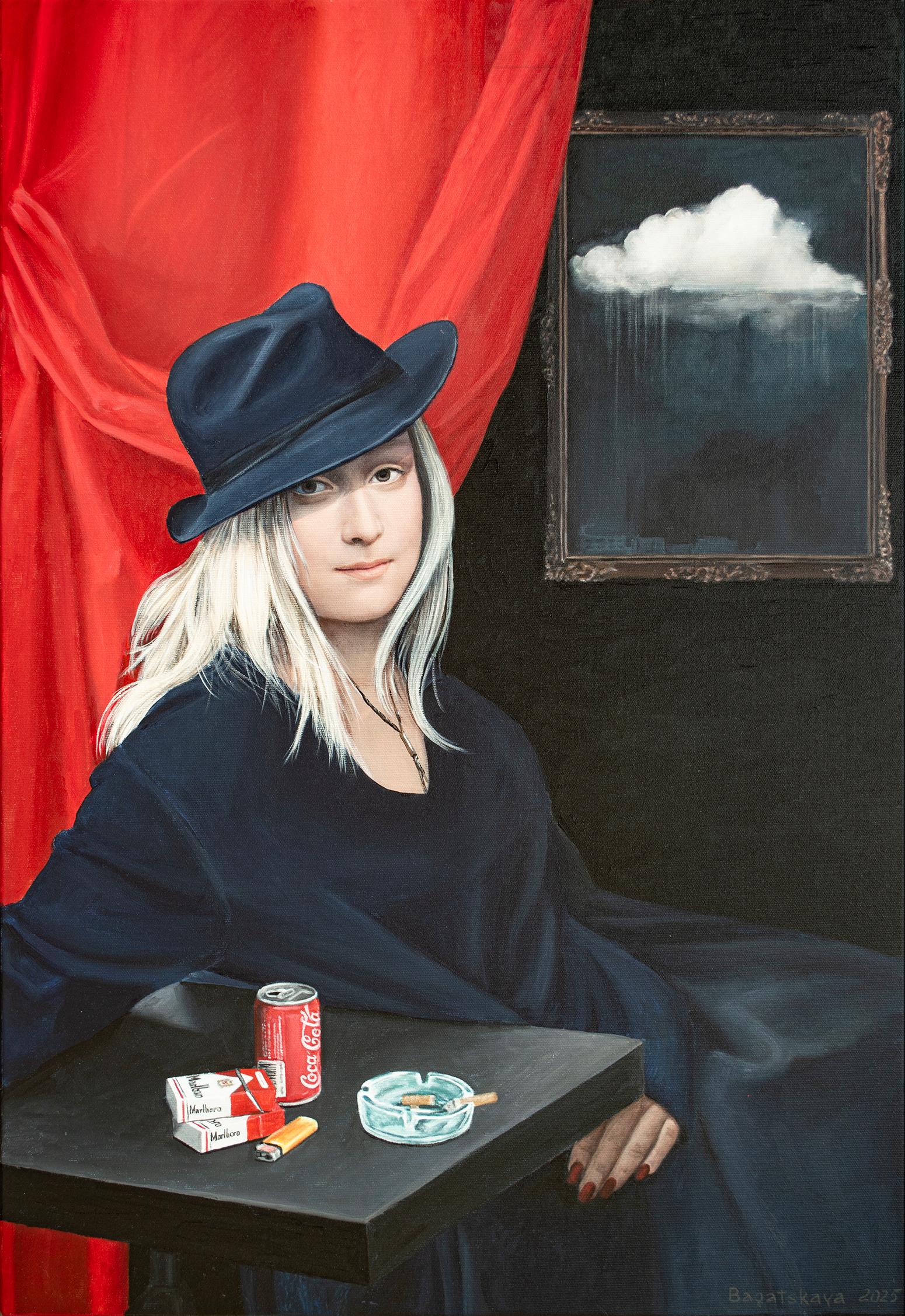 Nataliya Bagatskaya Figurative Painting – Miss Marlboro