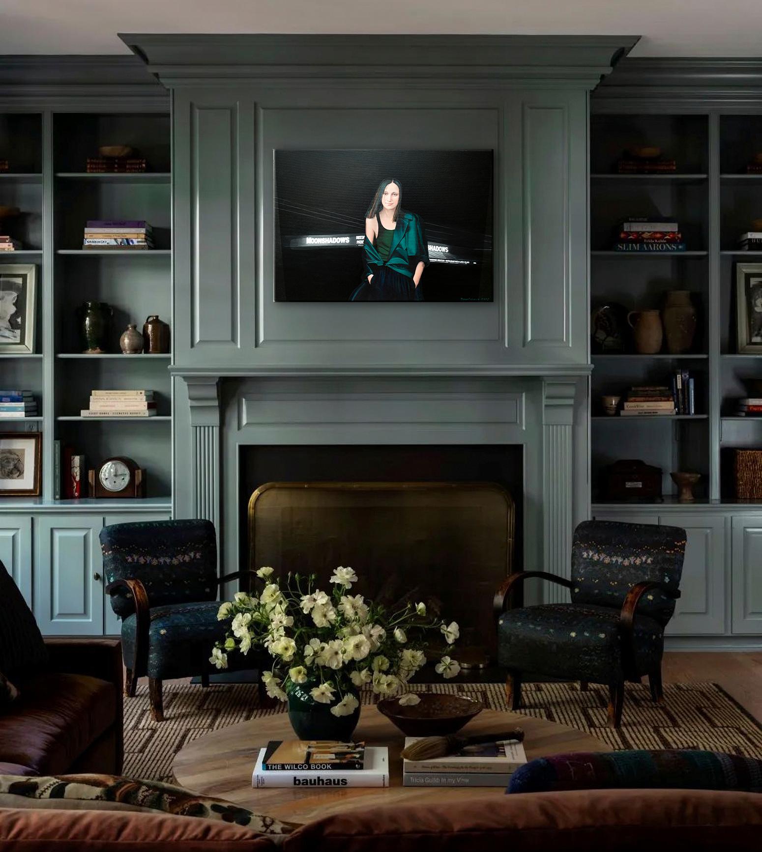 Moonshadows (Realismus), Painting, von Nataliya Bagatskaya