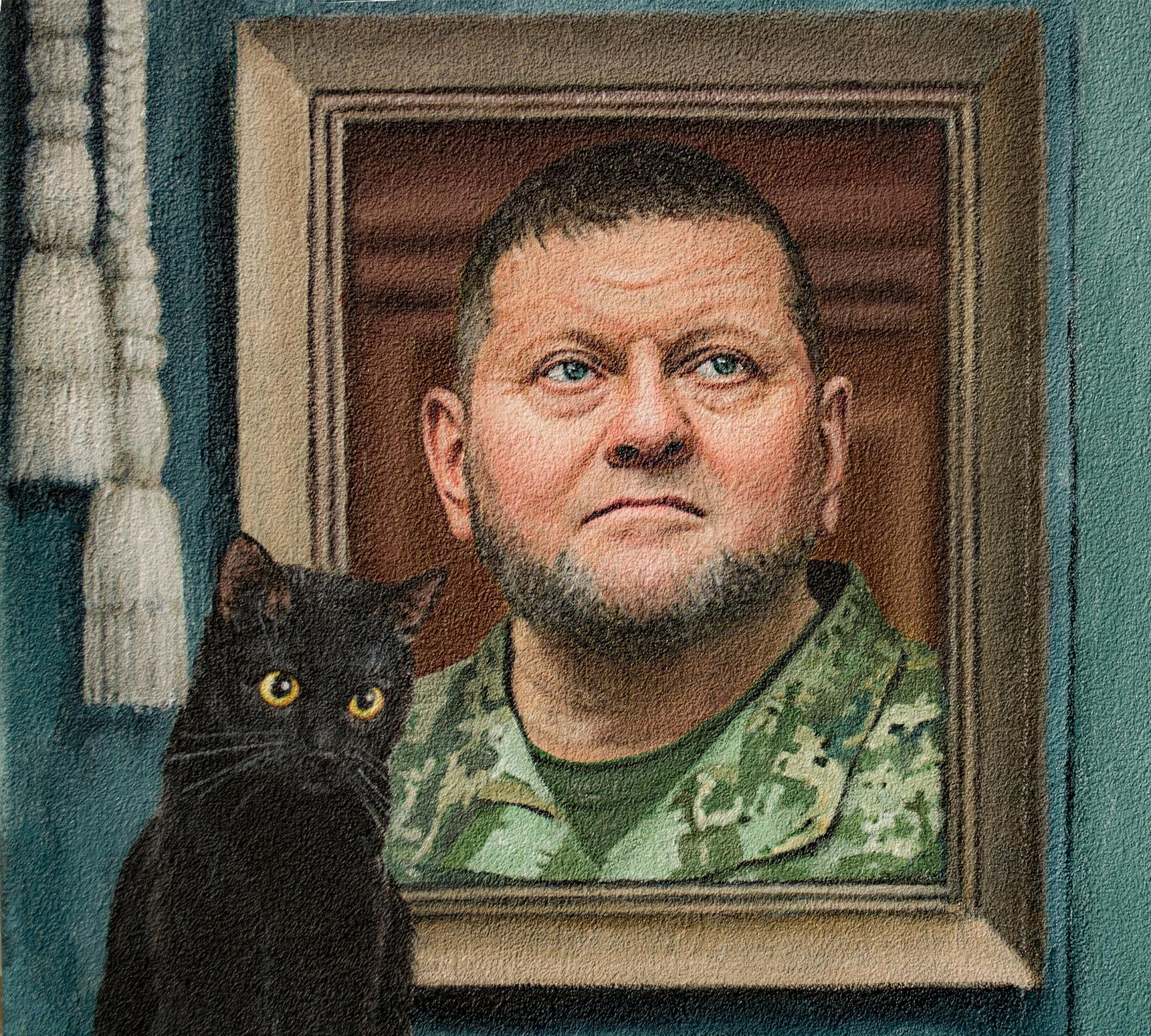 Mein General (Realismus), Painting, von Nataliya Bagatskaya