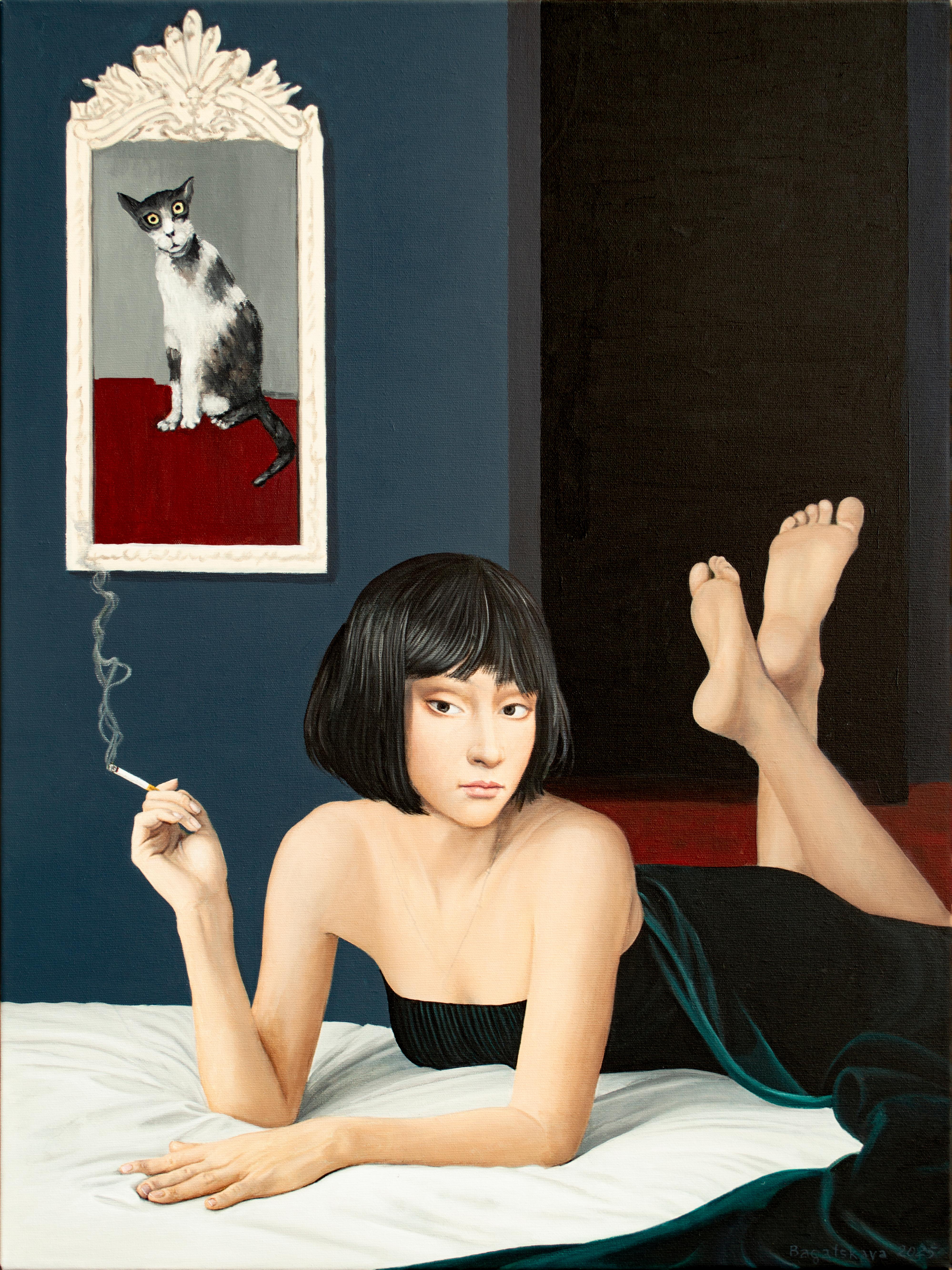 "Nothing Happened Here" Realist Acrylic Painting, Signed