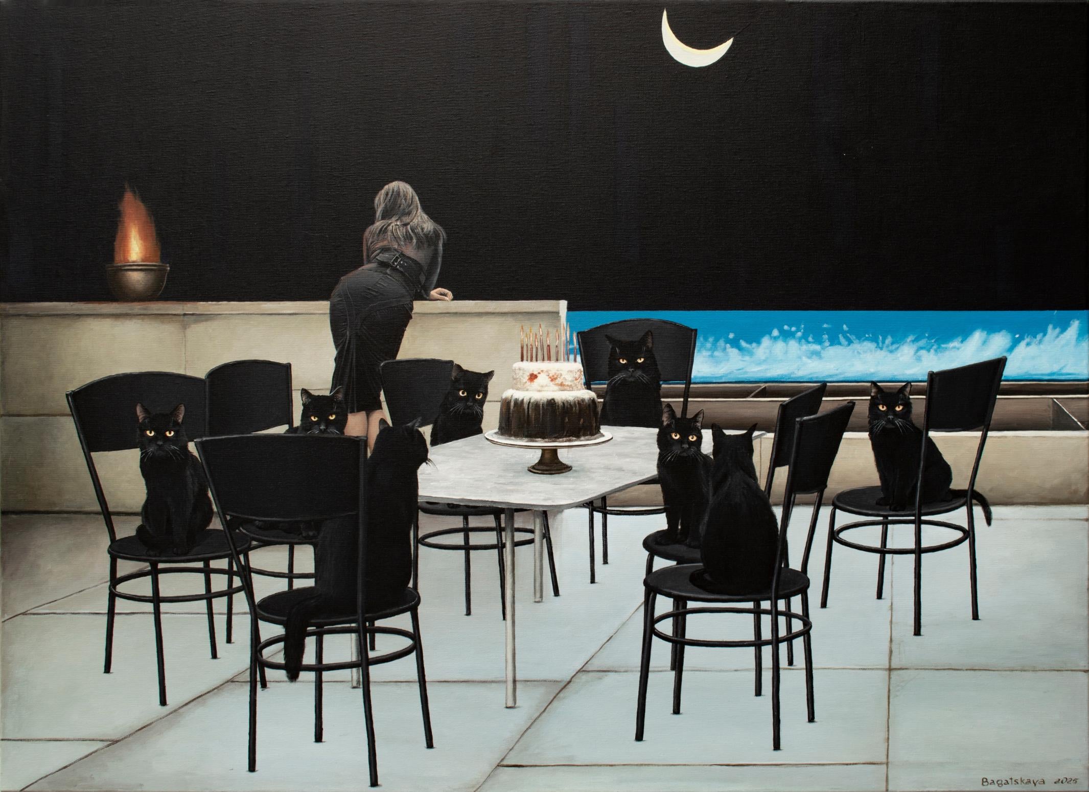 Nataliya Bagatskaya Portrait Painting – Ocean's Eight