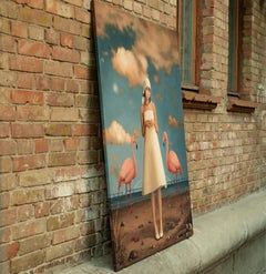 Dipinto iperrealistico “The Day After FP-5”, acrilico su tela, 145x115 cm