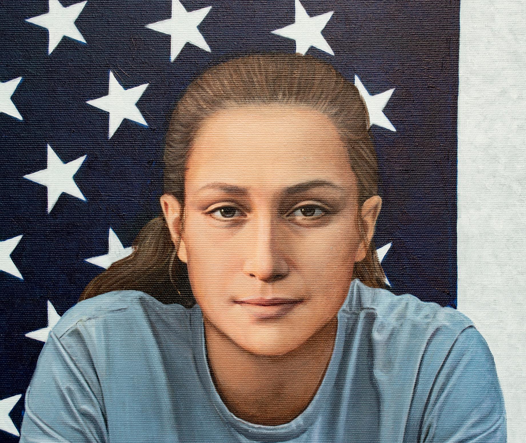 Ritratto di una ribellione morbida - Painting Realismo di Nataliya Bagatskaya