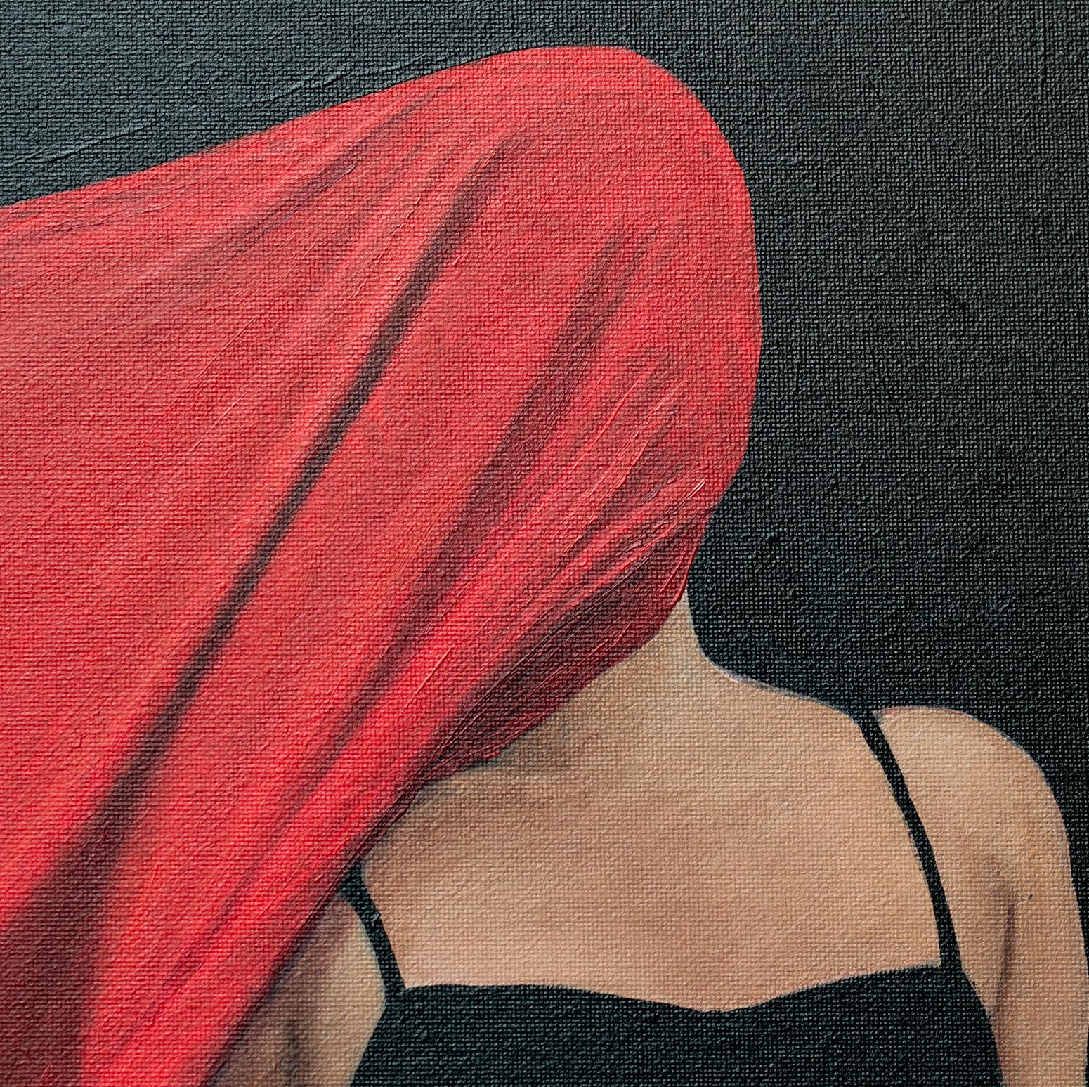 Viento Rojo en la Frontera de los Mundos - Painting Realista de Nataliya Bagatskaya
