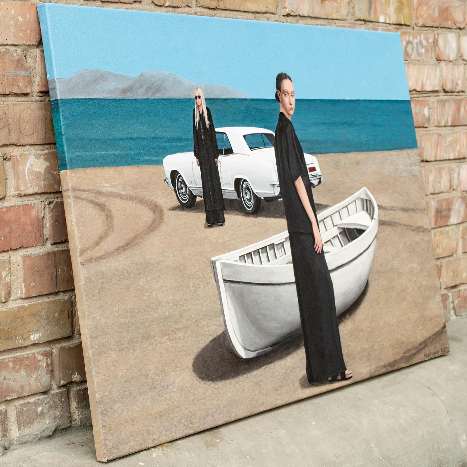 ¿Remar o montar? - Painting de Nataliya Bagatskaya