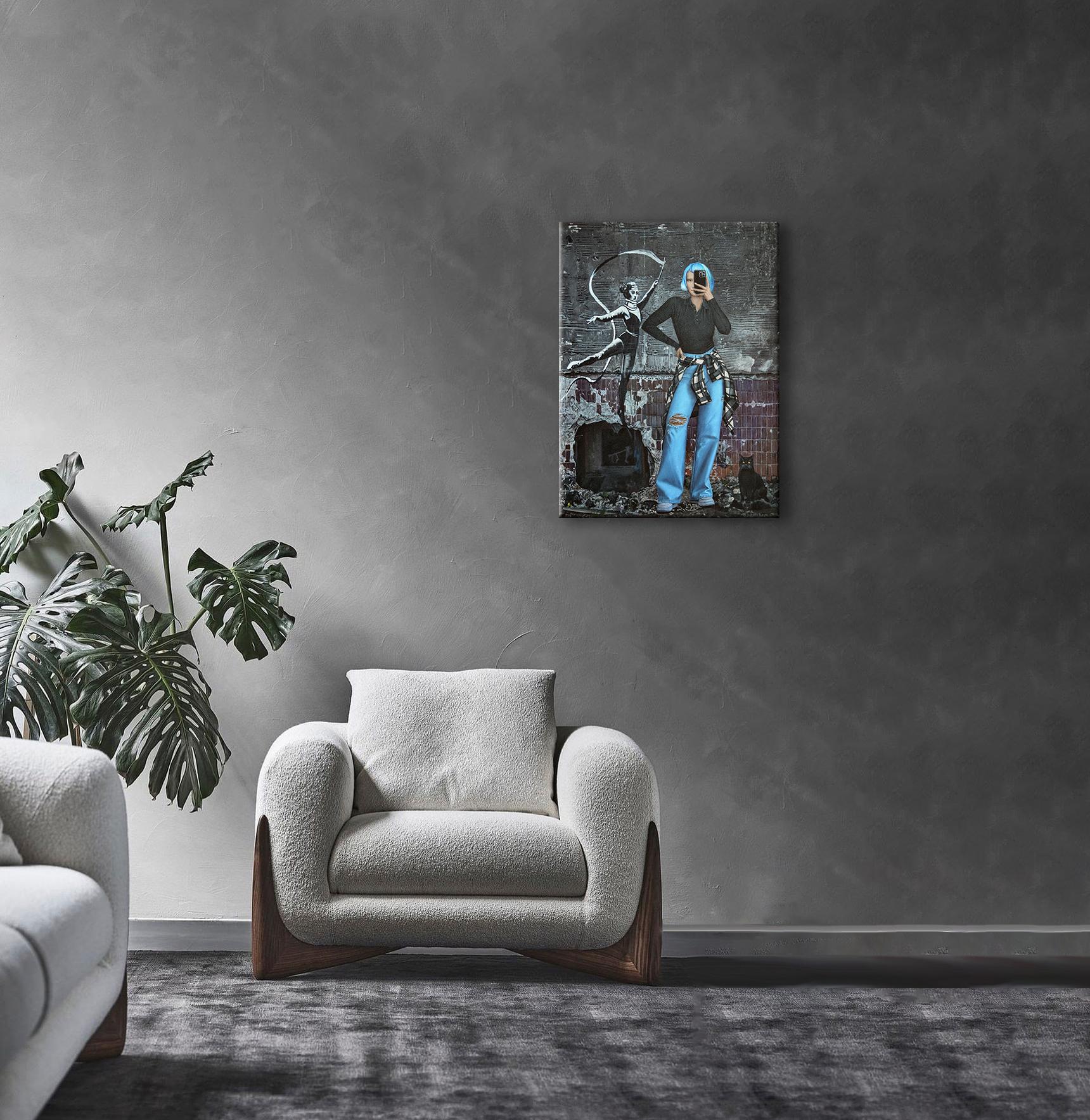 Selfie con arte de Banksy en venta 5