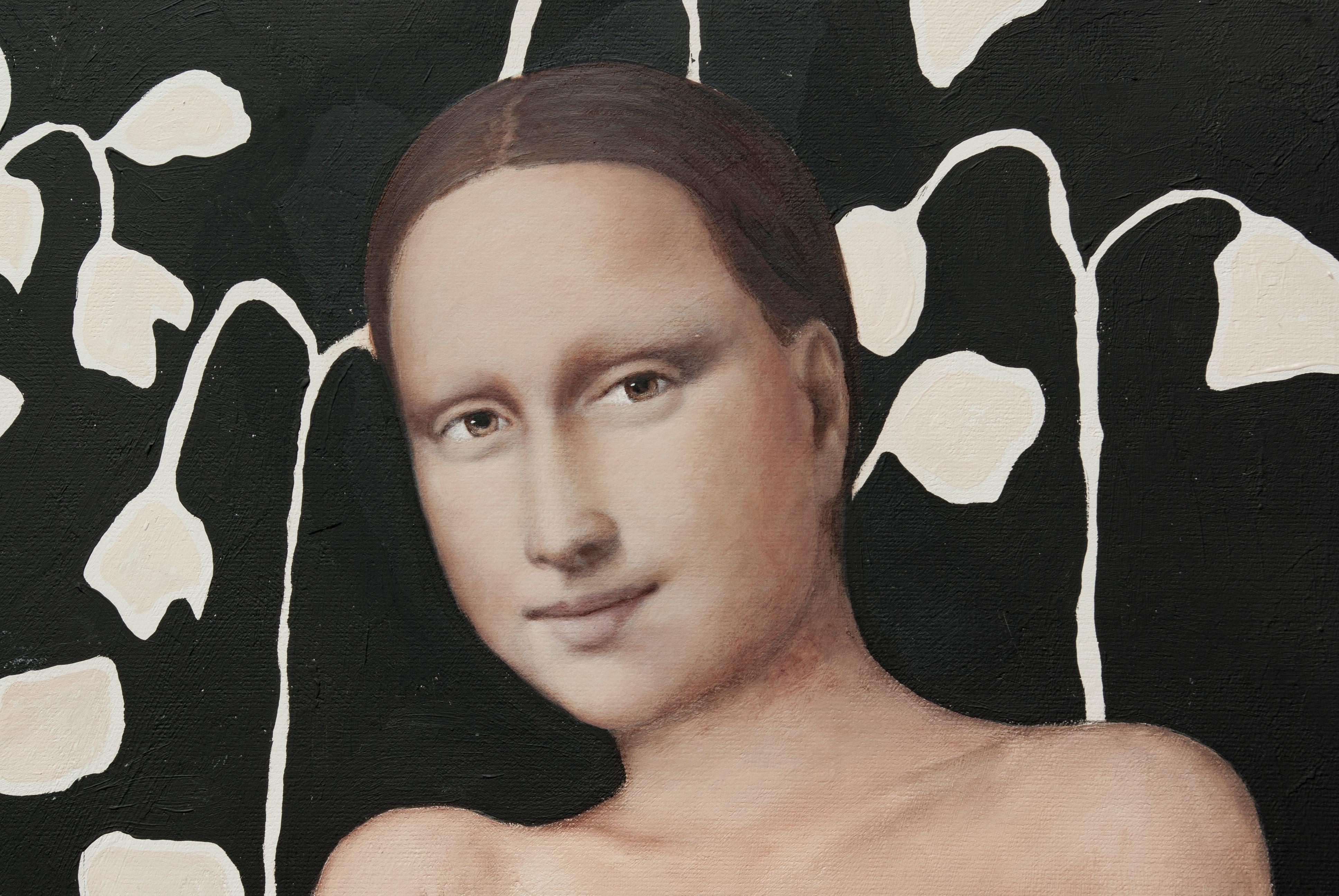 Semi-nude - Contemporary Painting by Nataliya Bagatskaya