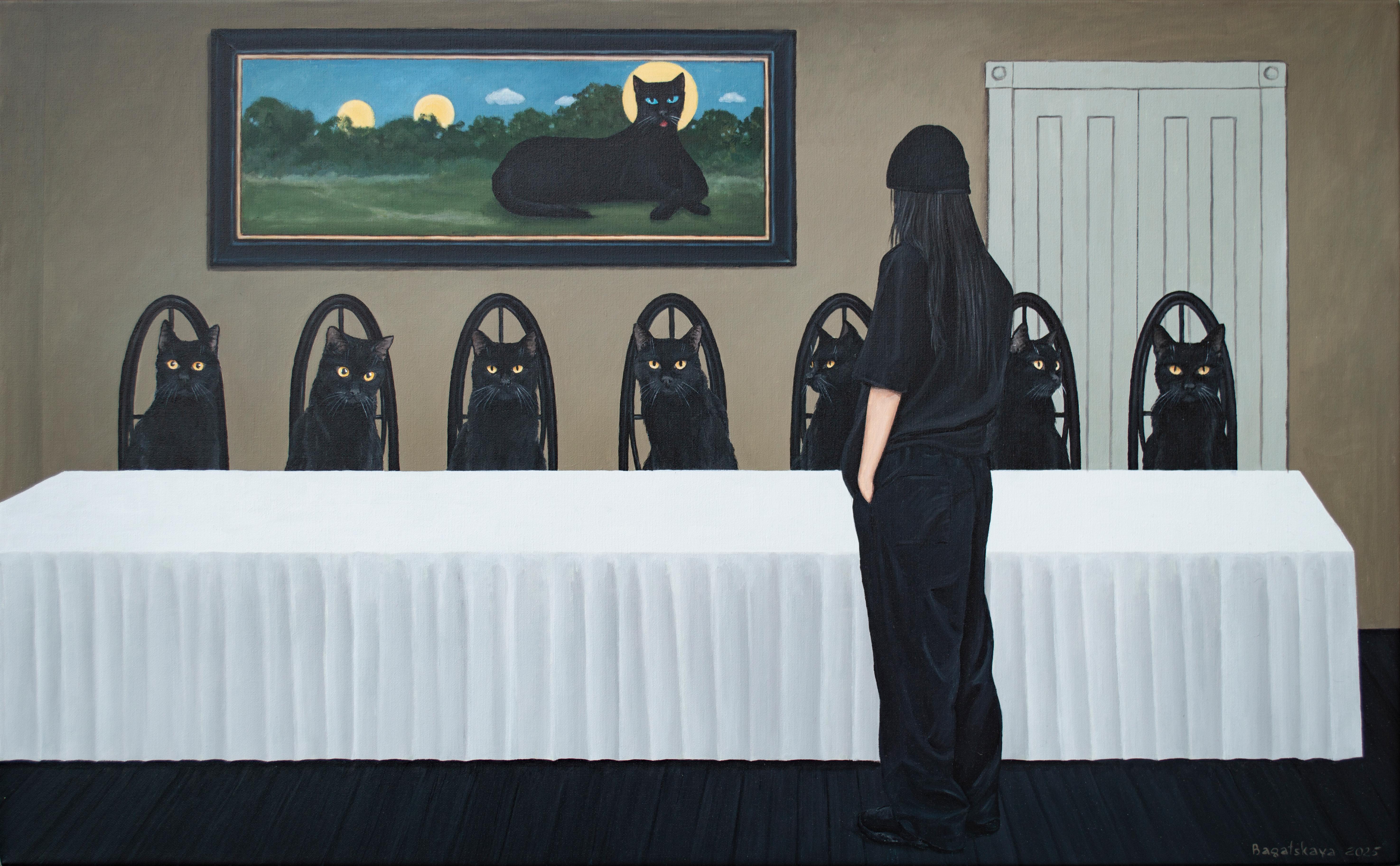 Nataliya Bagatskaya Portrait Painting - "Snow White and the Seven Dwarfs" Realist Acrylic Painting, Signed