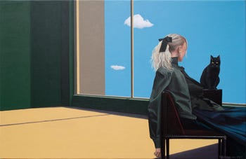 The Cat Knows but Says Nothing, 2025, by Nataliya Bagatskaya