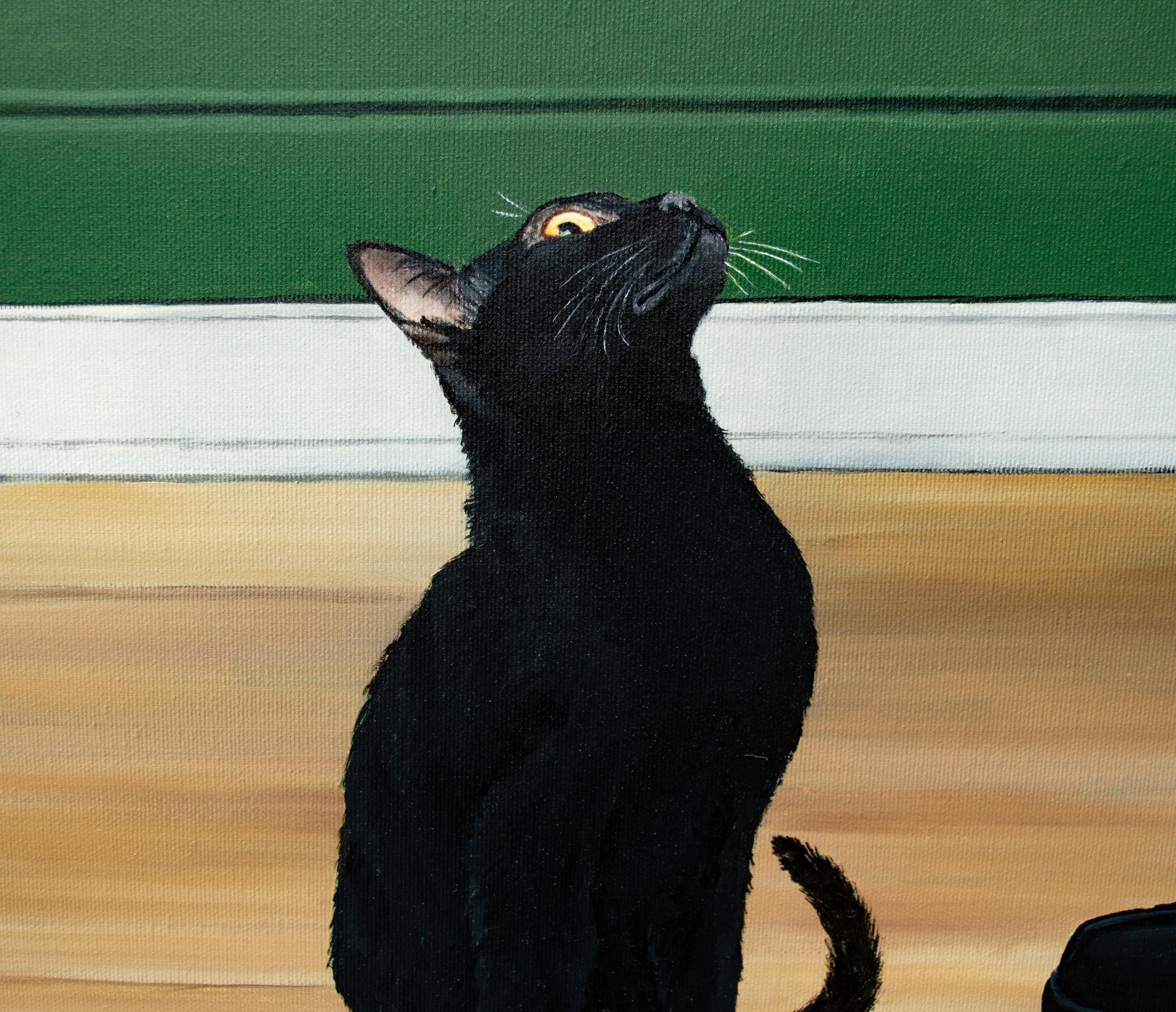 Zum Halten oder nur zum Streicheln (Schwarz), Figurative Painting, von Nataliya Bagatskaya