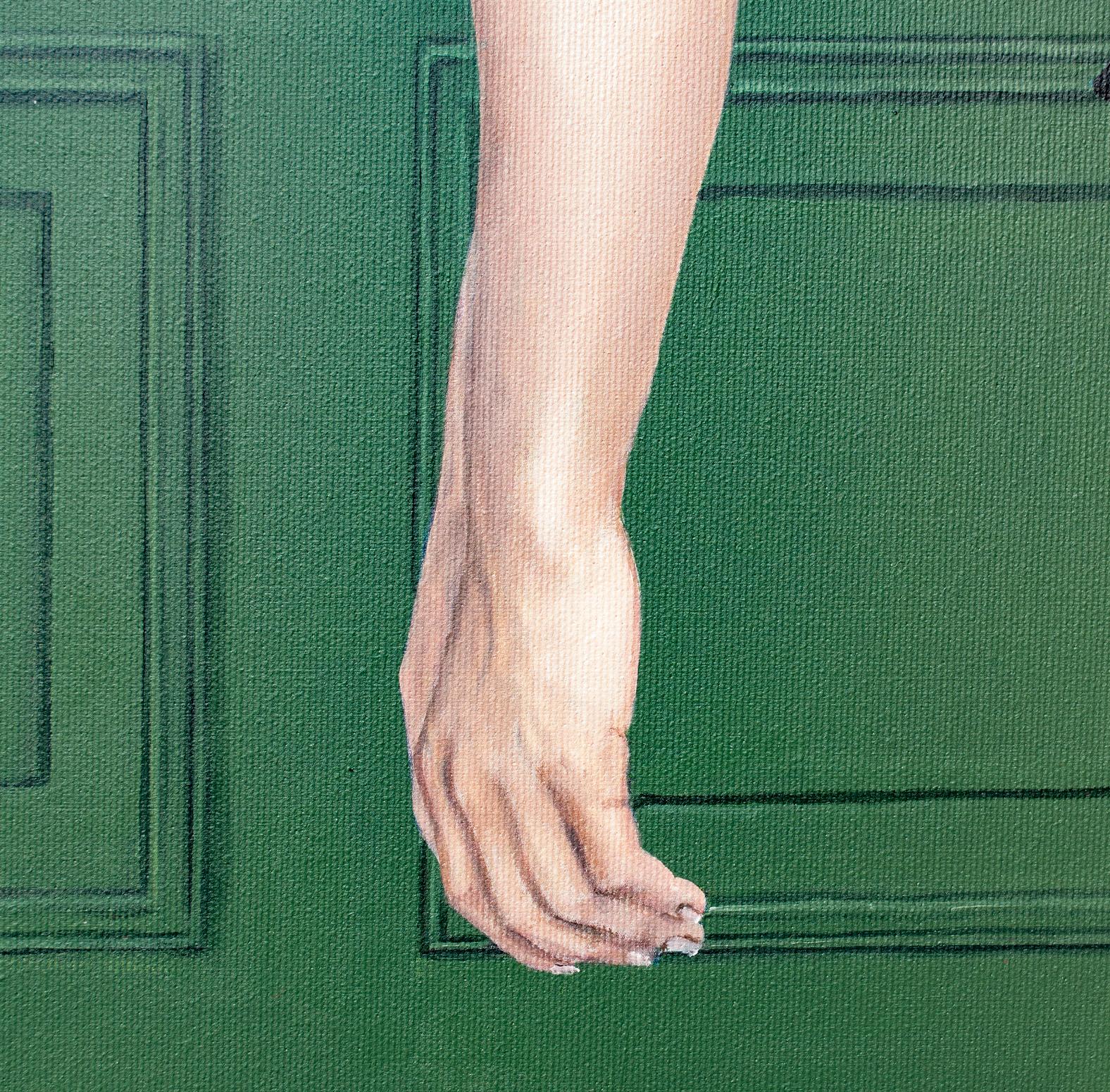 To Hold or Just to Pet erkundet den sensiblen Raum zwischen menschlicher Emotion und tierischer Präsenz. Die Frau beugt sich zu der Katze hinunter, bleibt aber kurz vor der Berührung stehen - in diesem zeitlosen Moment der Verbindung ohne Besitz.