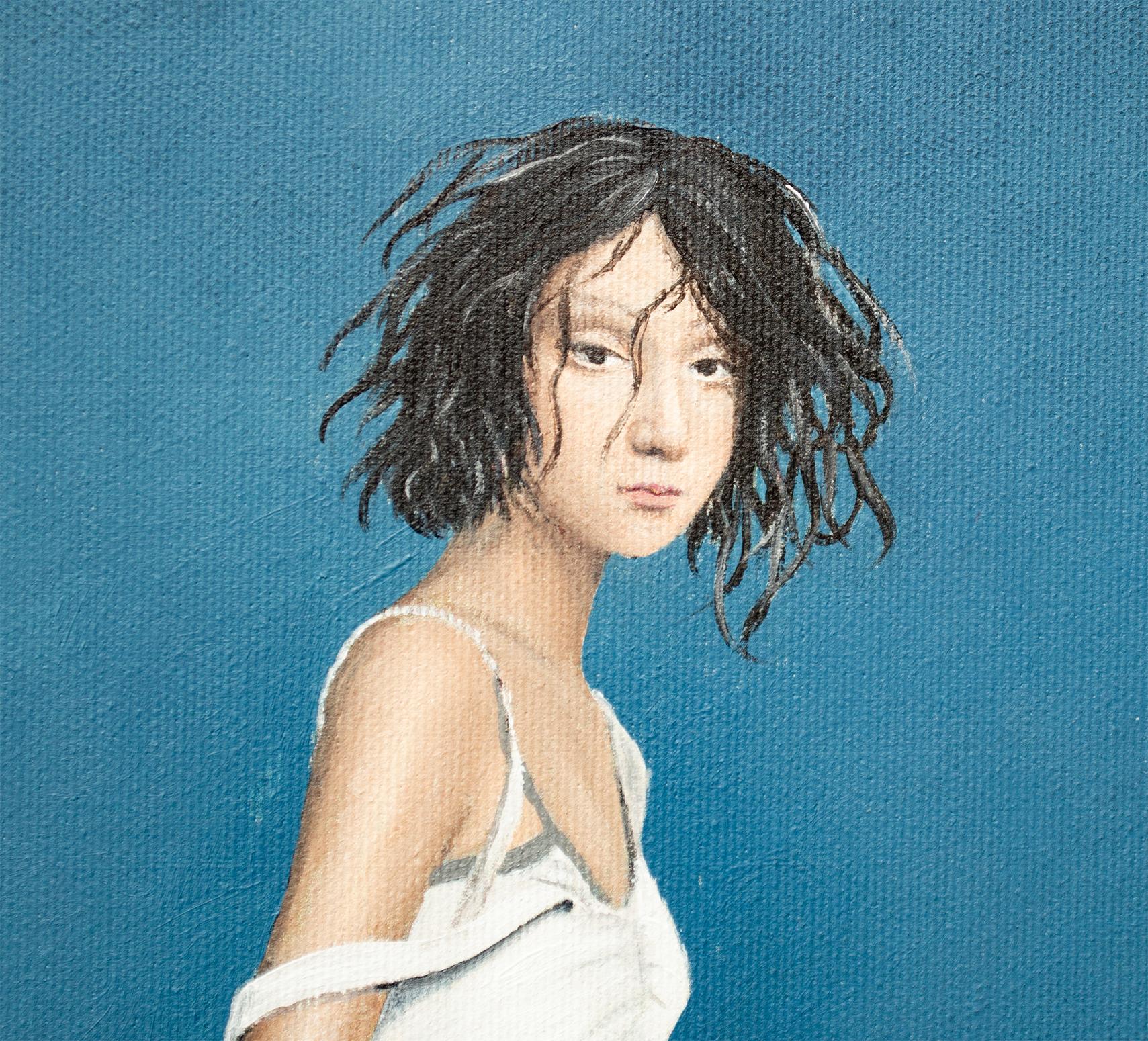 To Jump or Not to Jump?.. - Realist Painting by Nataliya Bagatskaya