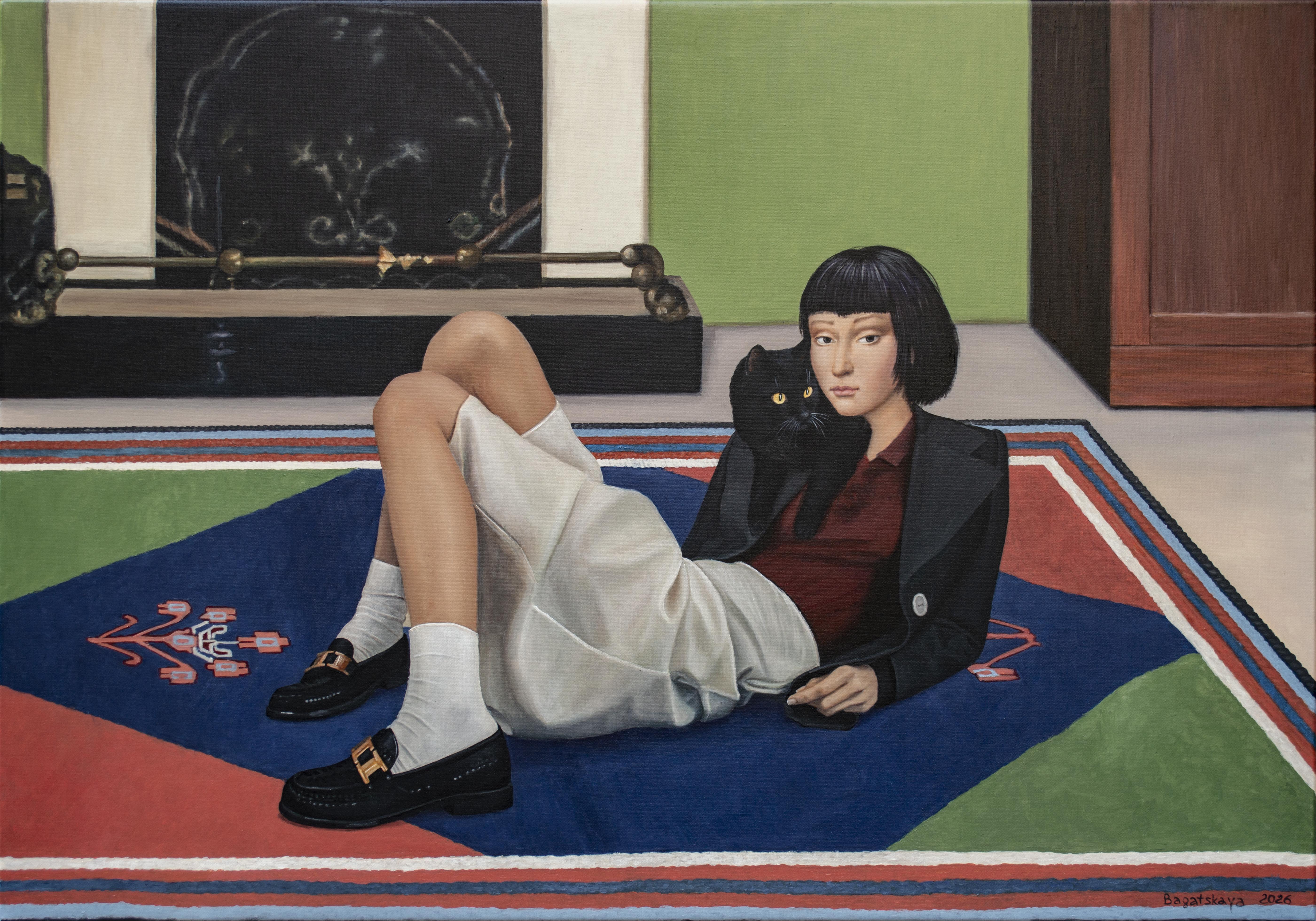 "Where I Meant to Be" Contemporary Figurative Acrylic Painting, 70x100