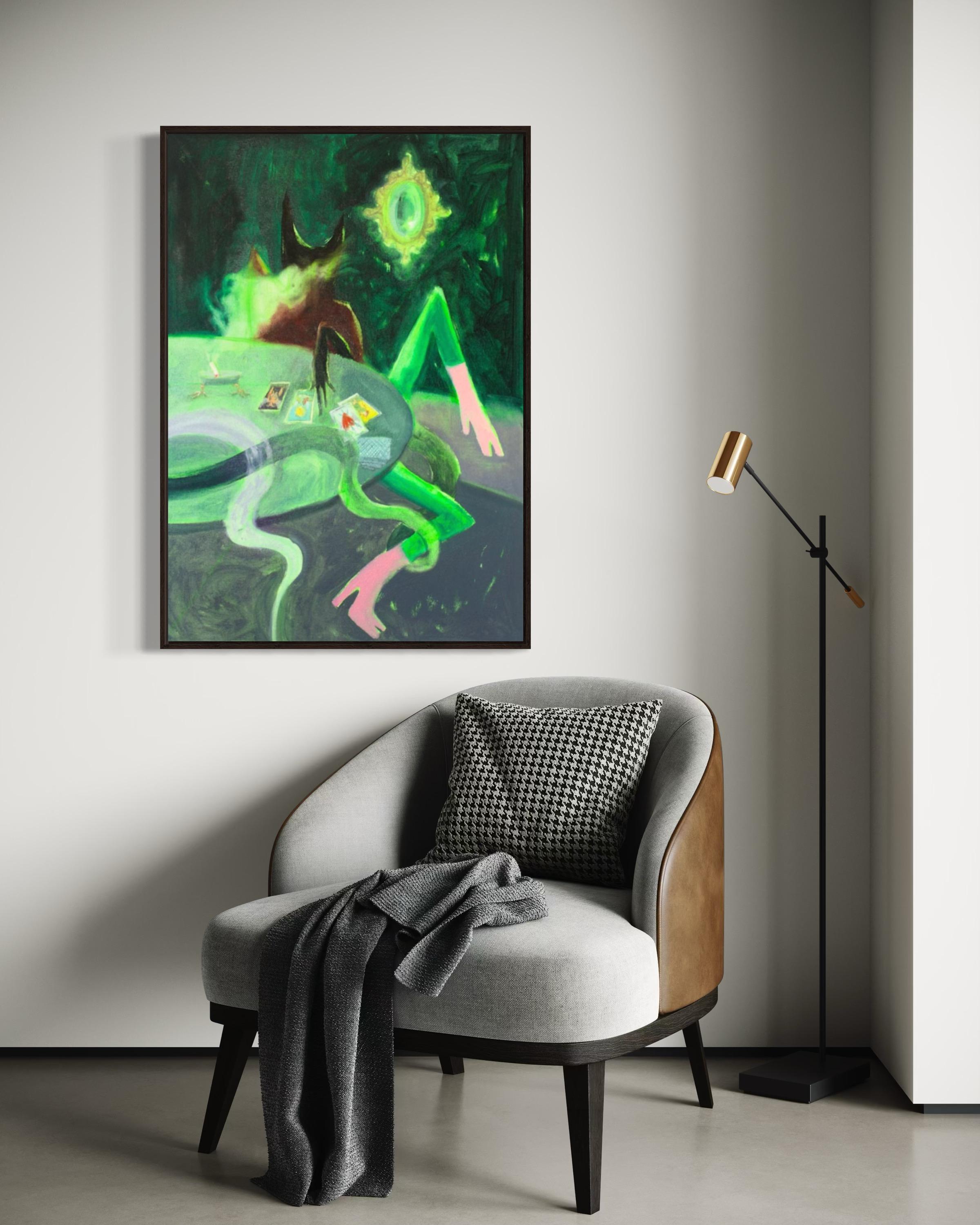 Foggy future, 100x70 cm, oil on canvas For Sale 3