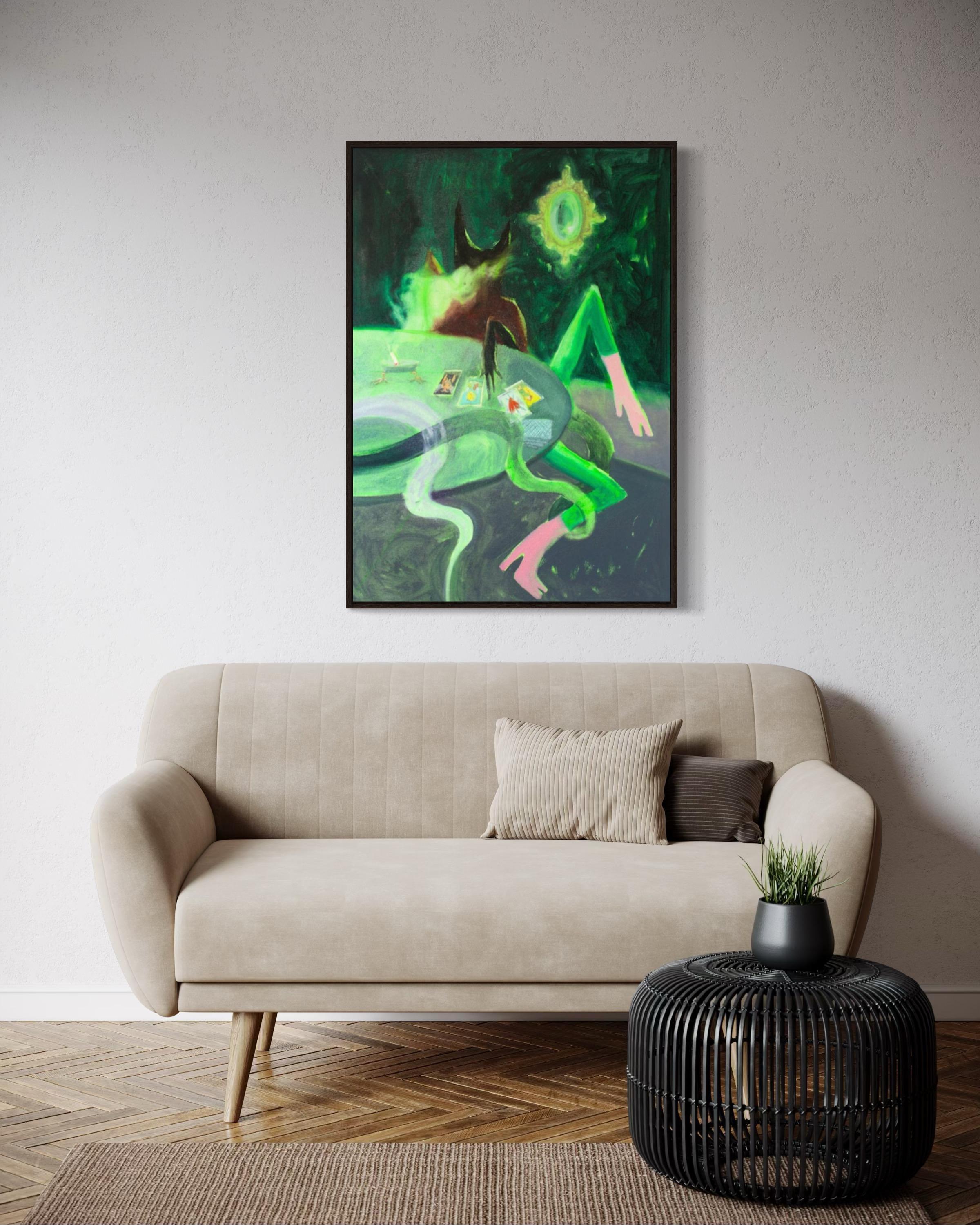 Foggy future, 100x70 cm, oil on canvas For Sale 5