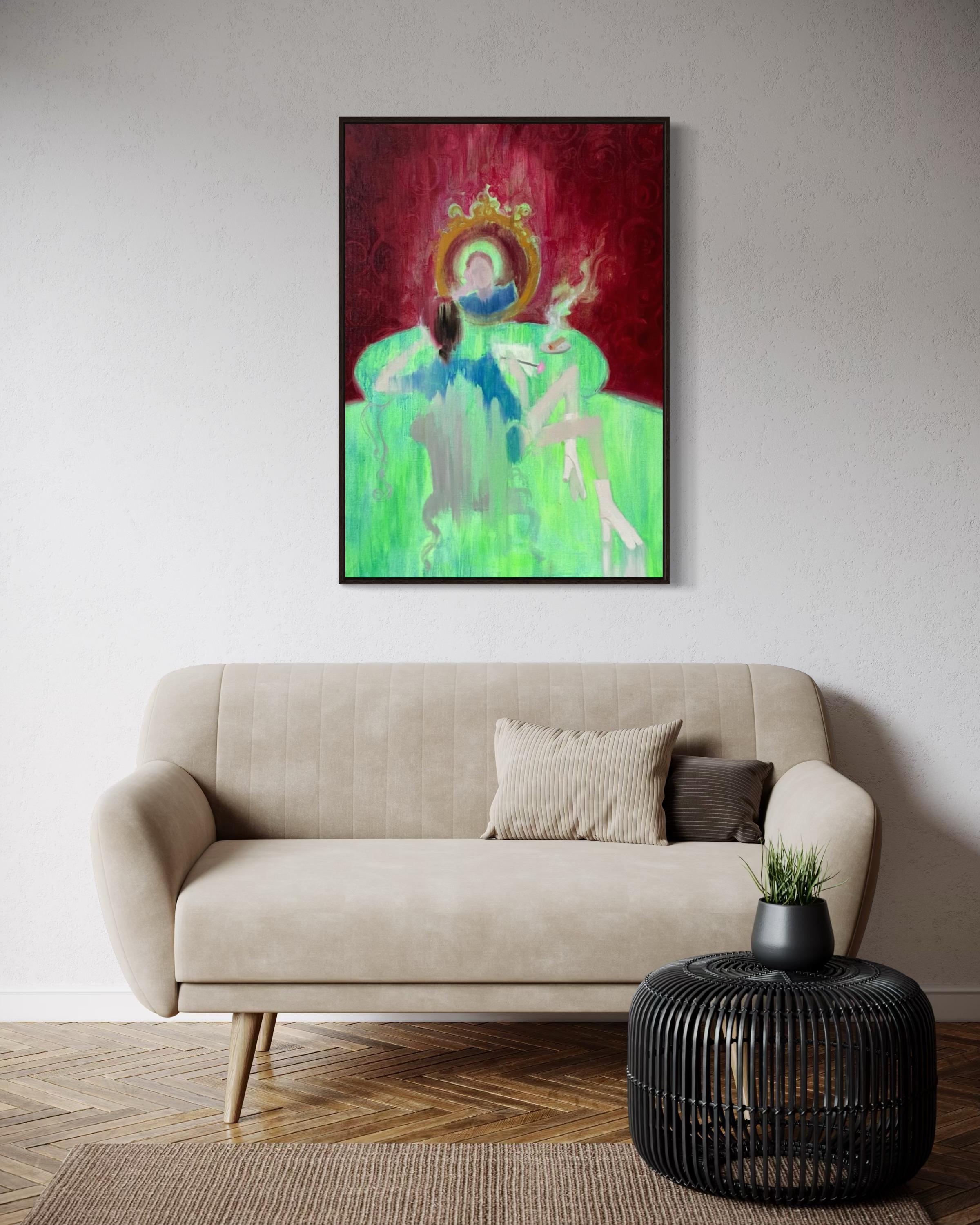 On asceticism, 100x70 cm, Öl auf Leinwand im Angebot 1