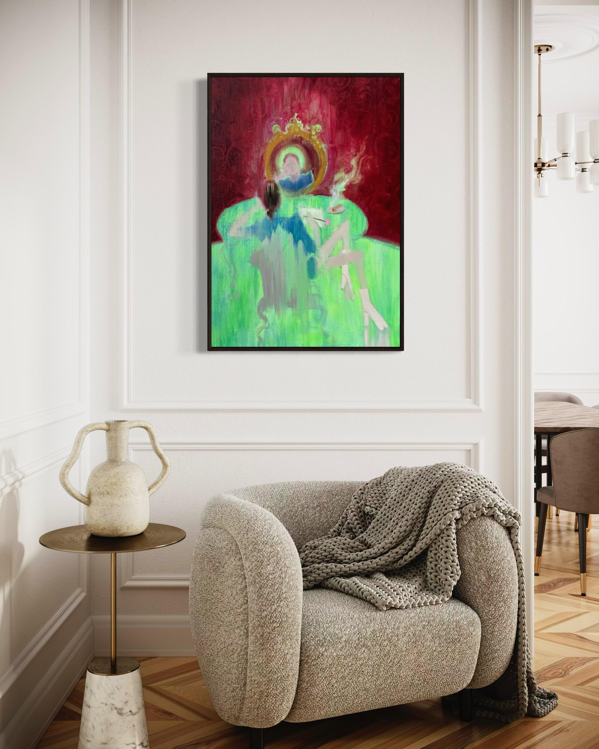 On asceticism, 100x70 cm, Öl auf Leinwand im Angebot 2