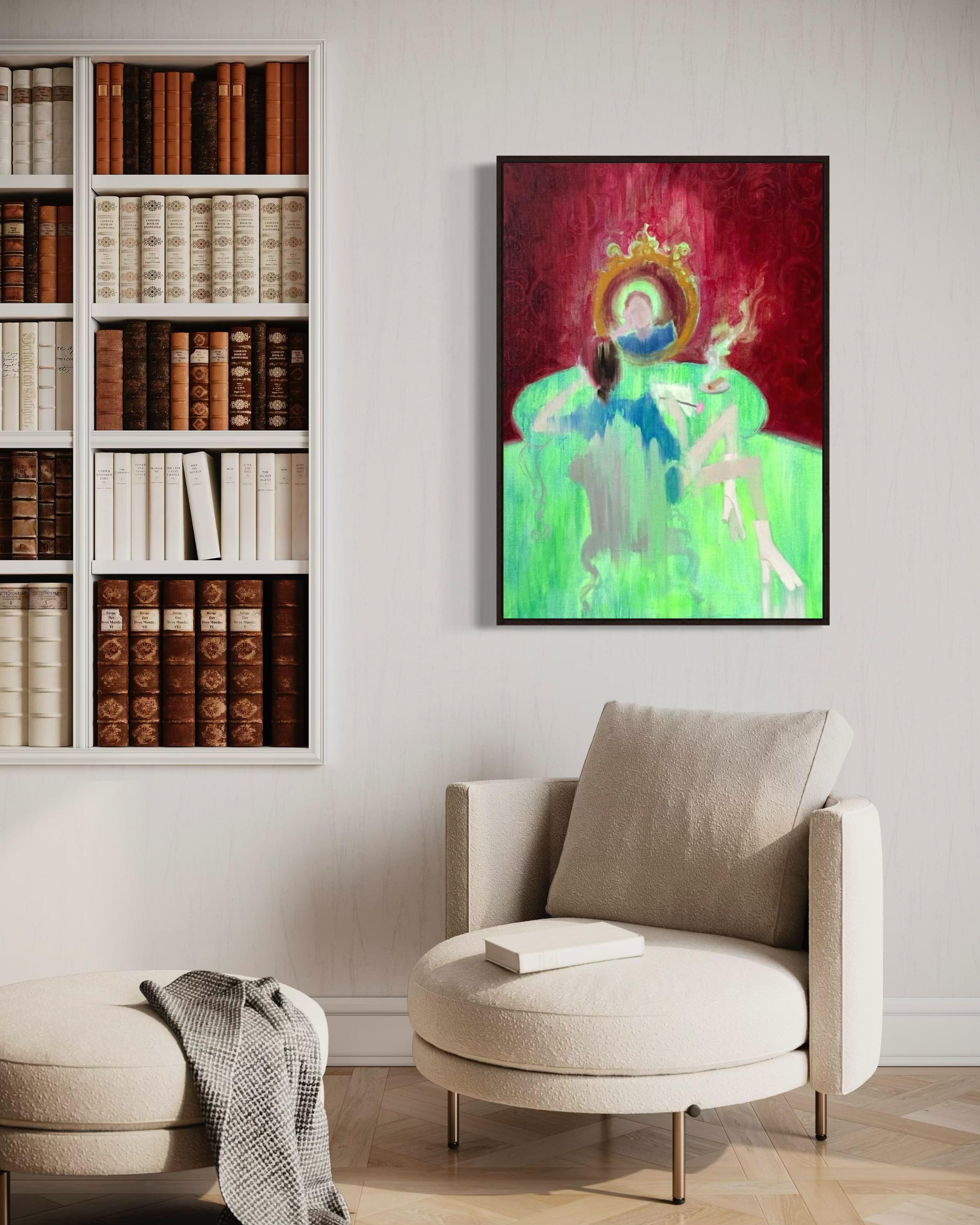 On asceticism, 100x70 cm, Öl auf Leinwand im Angebot 3