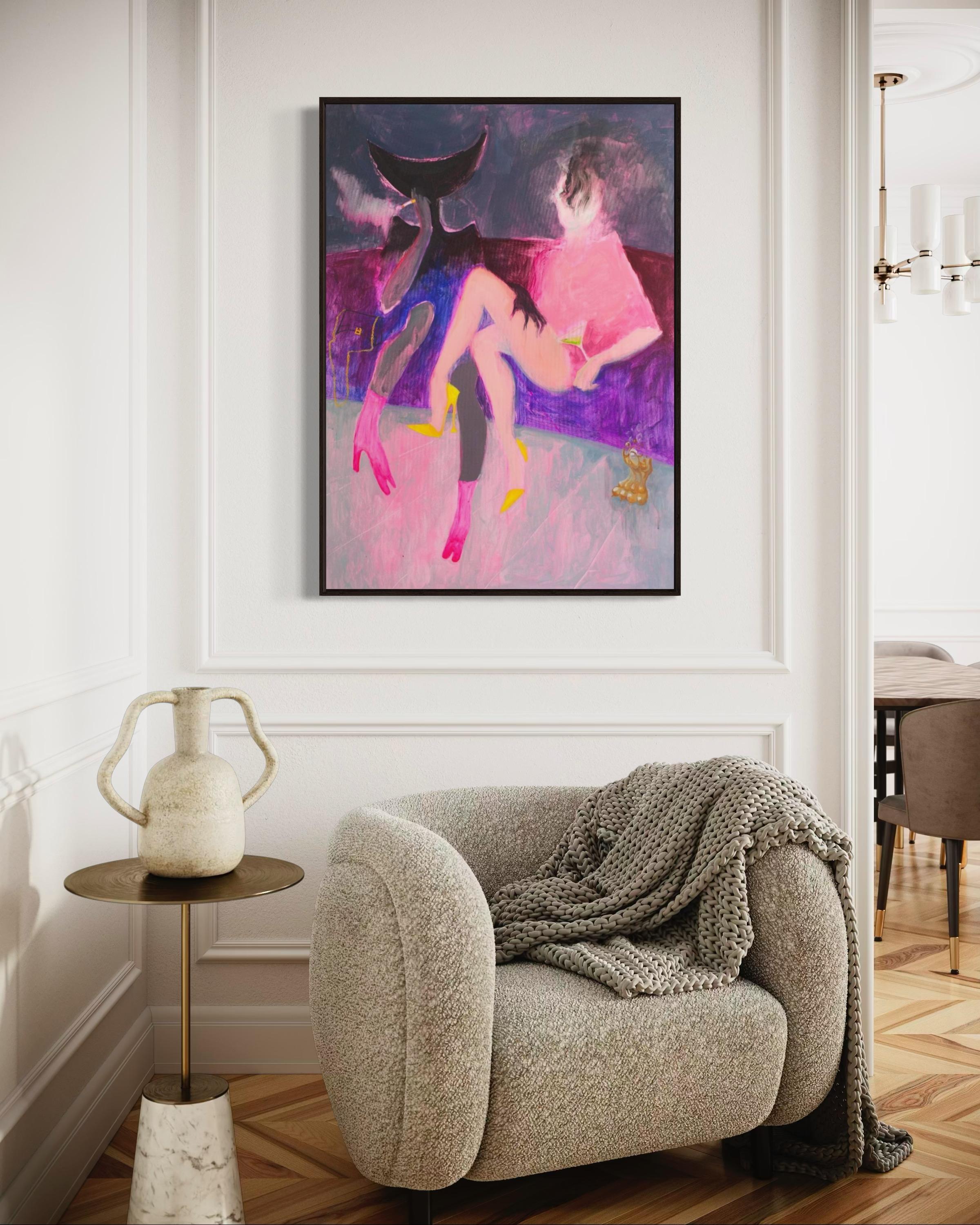 Party, 110x80 cm, olio su tela in vendita 3