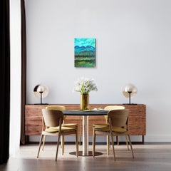 Contemporary impressionist Berge Landschaft Öl  Gemälde auf Leinwand