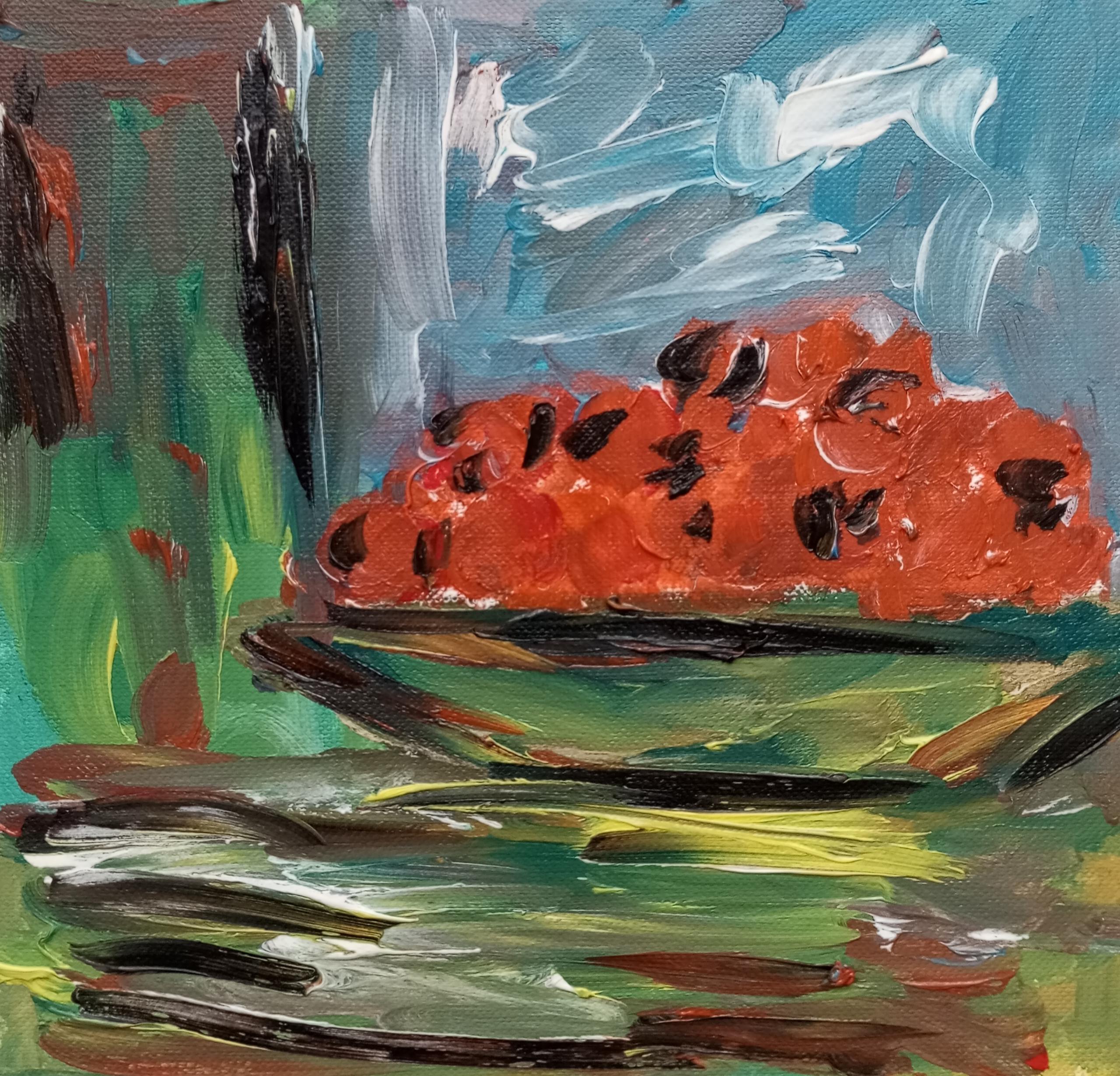 Natalya Mougenot  Still-Life -  "Apricots in a bowl"