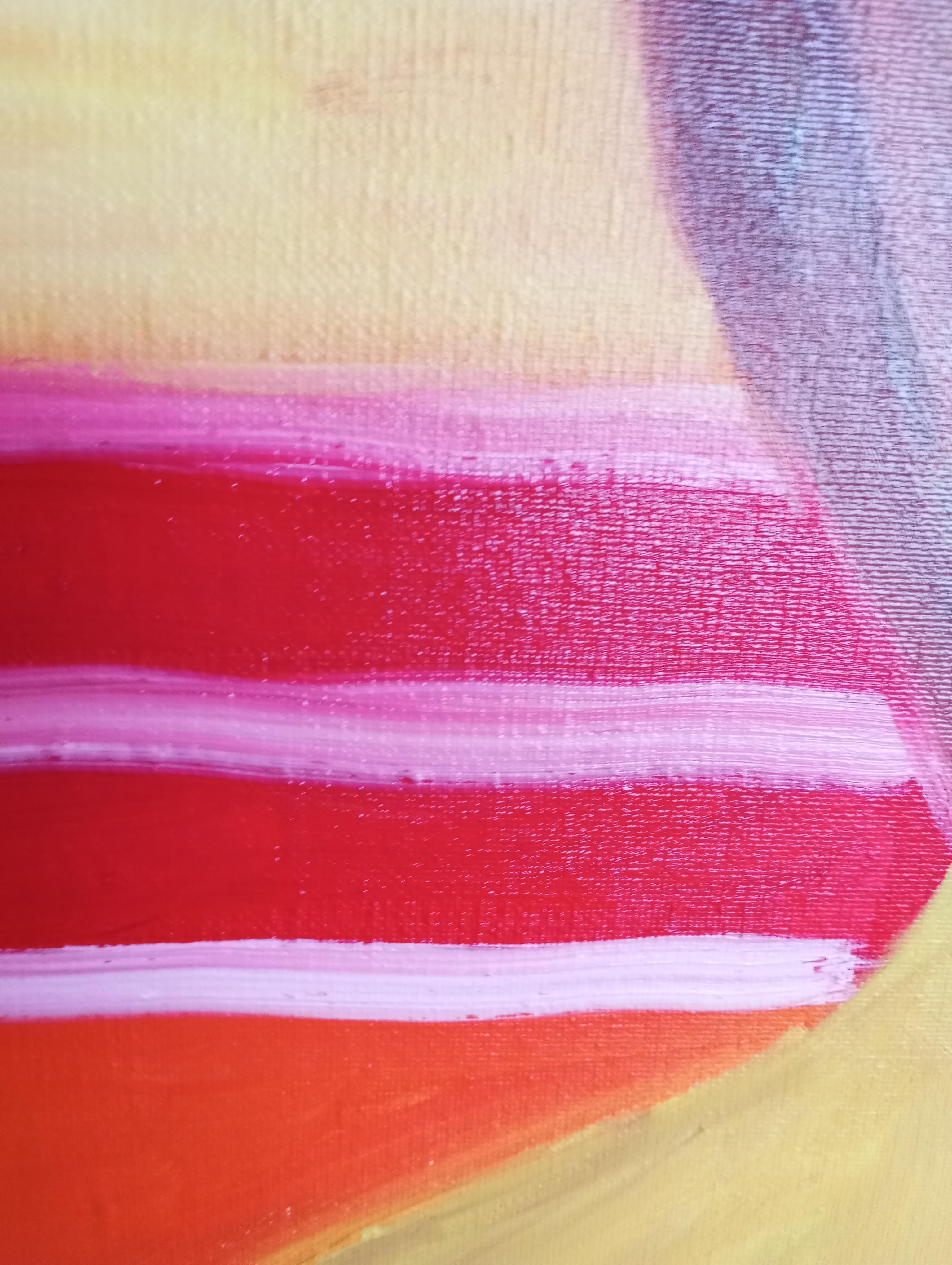 Figurativo contemporaneo  pittura ad olio  di una donna su tela pronta da appendere in vendita 5
