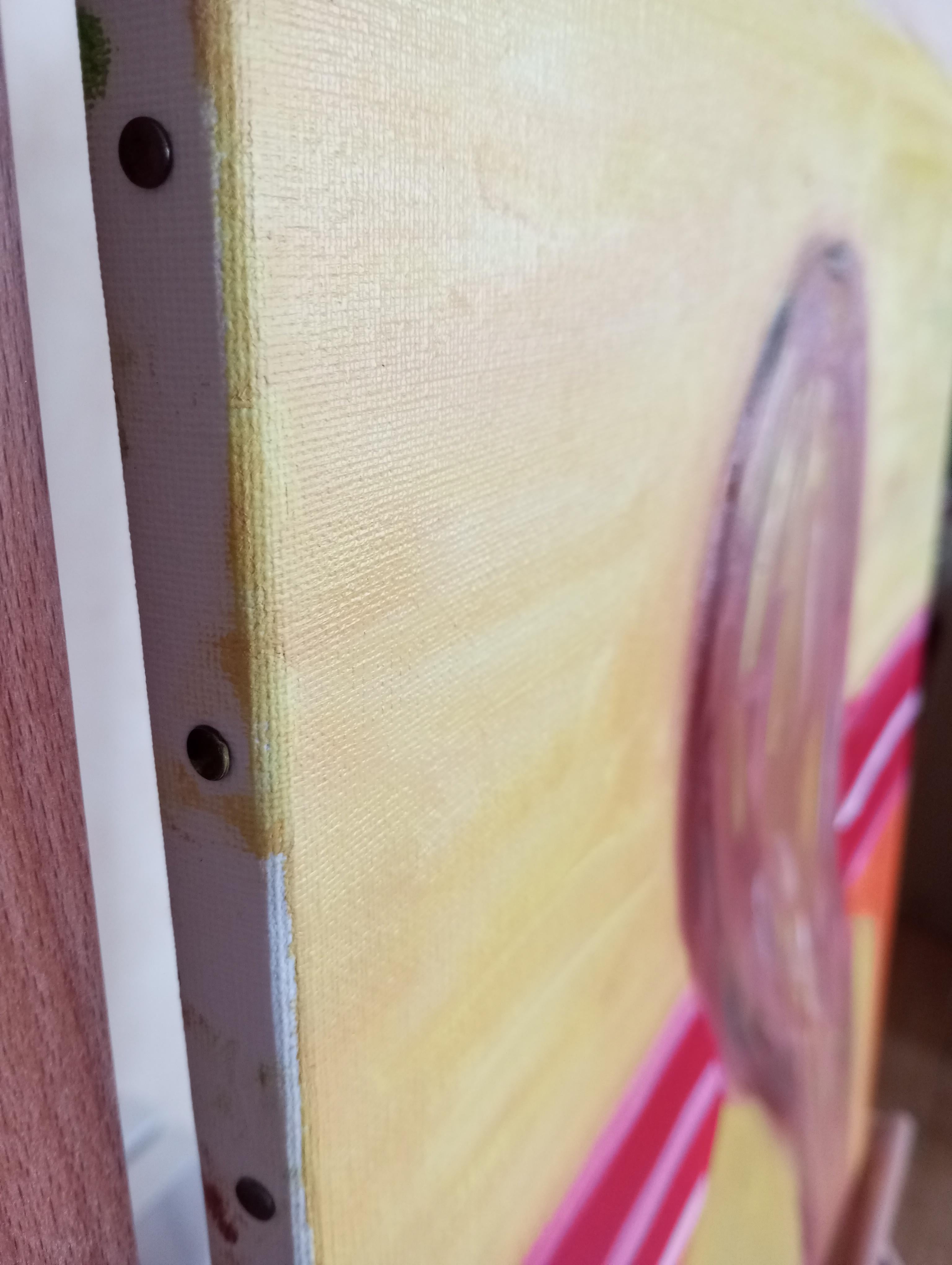 Figurativo contemporaneo  pittura ad olio  di una donna su tela pronta da appendere in vendita 6