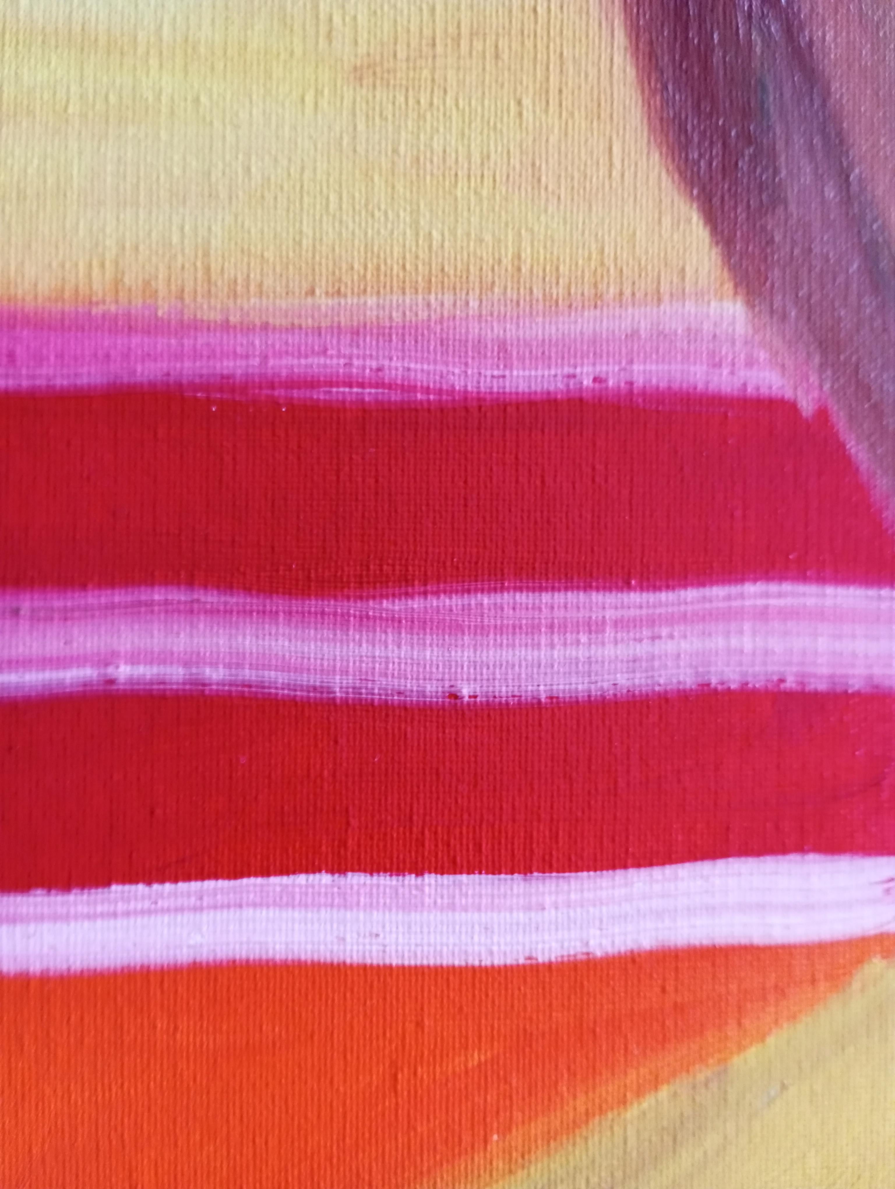 Figurativo contemporaneo  pittura ad olio  di una donna su tela pronta da appendere in vendita 9