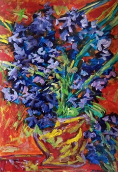 Blooming irises 