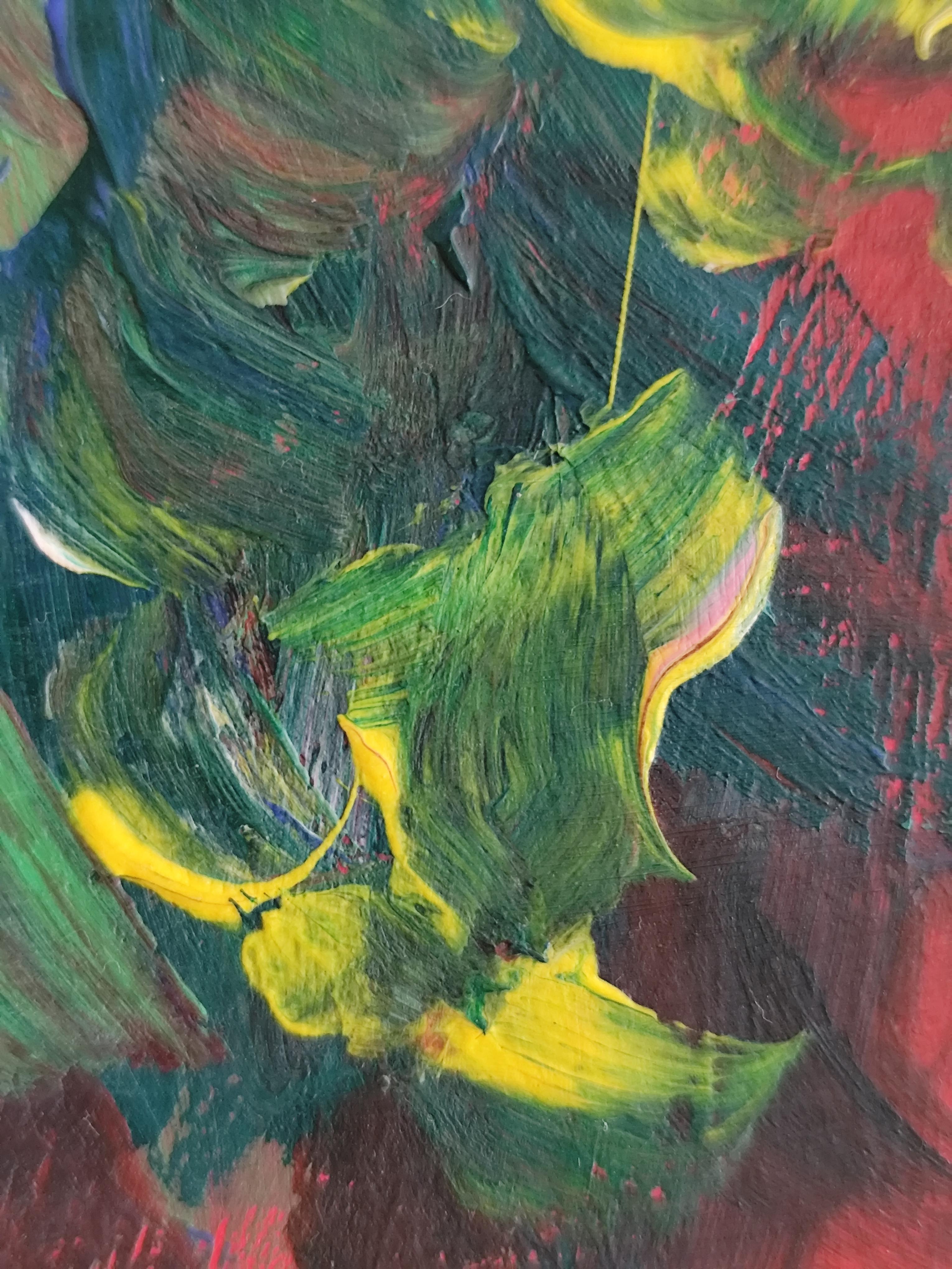 Pittura acrilica floreale 