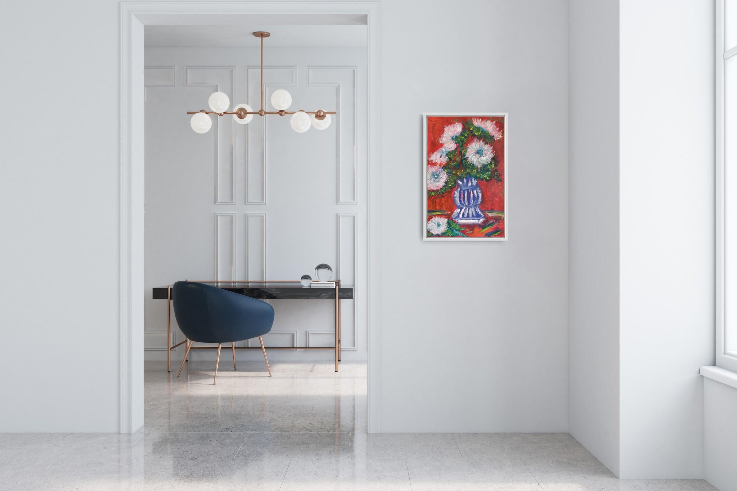 Pittura acrilica floreale 
